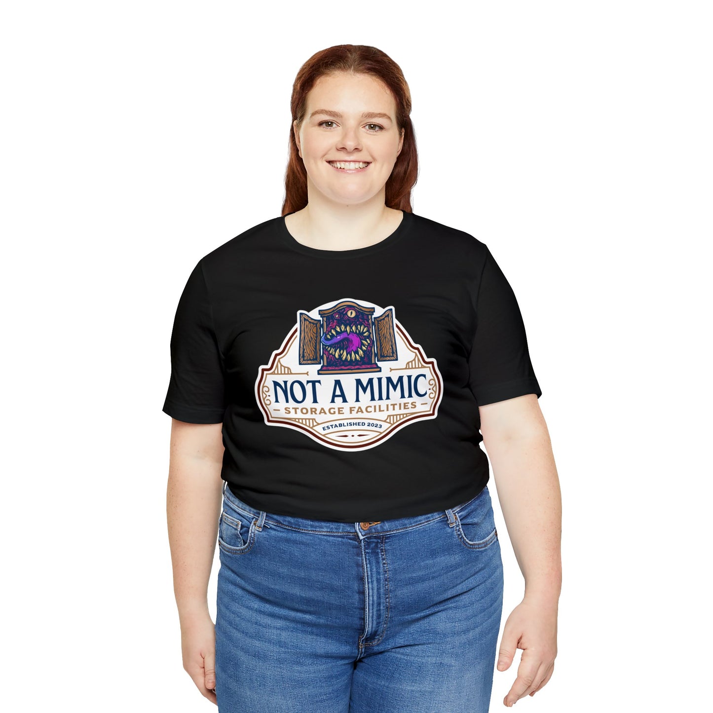 Not a Mimic Storage Facilities | Side Hustle Collection | Retail Fit Fantasy Geek Cotton T-shirt
