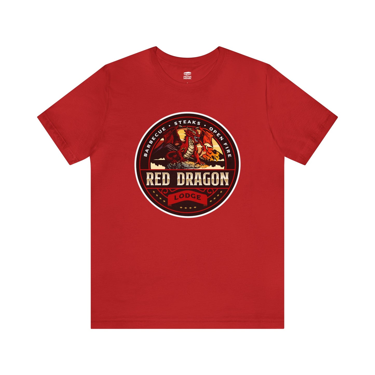 Red Dragon Lodge | Side Hustle Collection | Retail Fit Fantasy Geek Cotton T-shirt