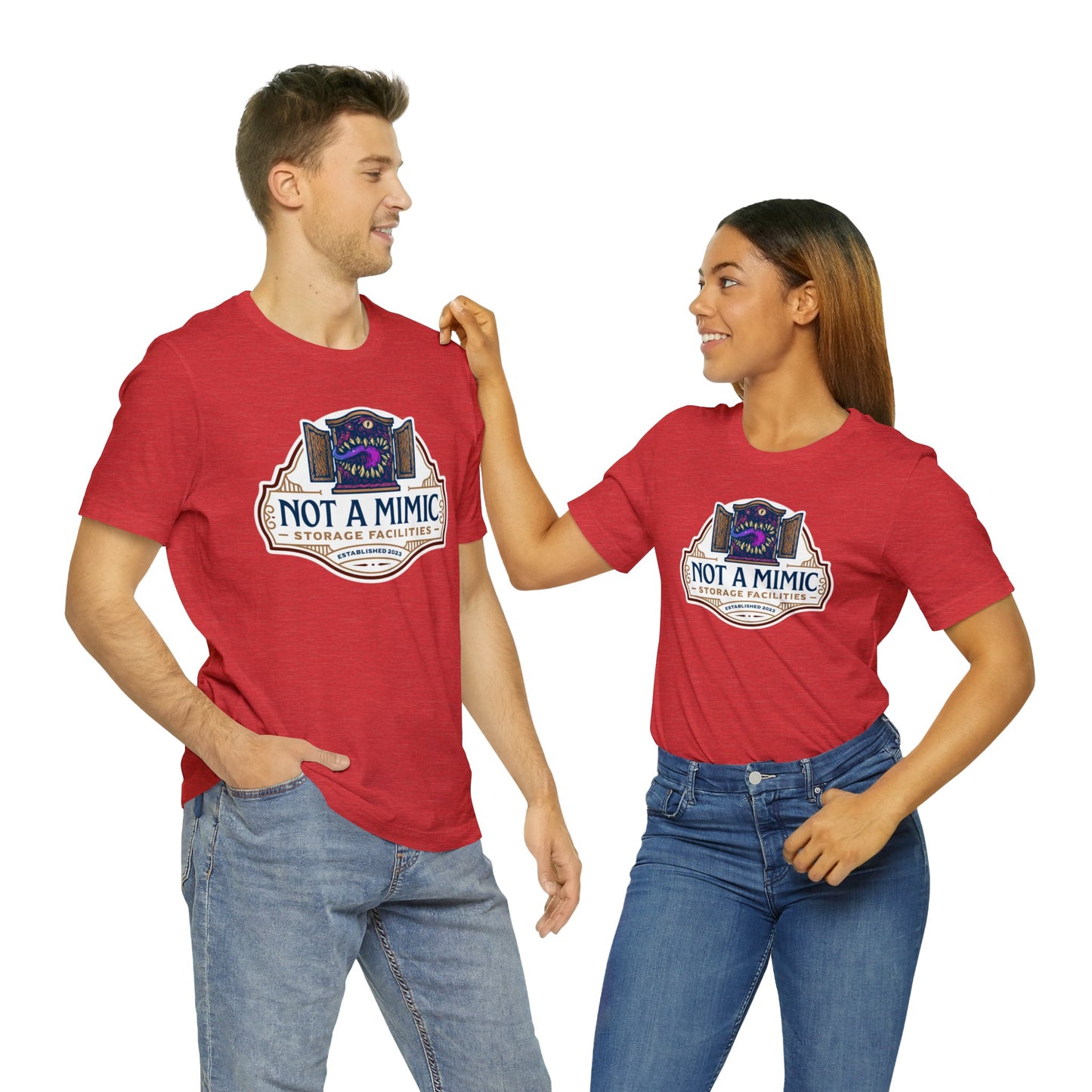 Not a Mimic Storage Facilities | Side Hustle Collection | Retail Fit Fantasy Geek Cotton T-shirt