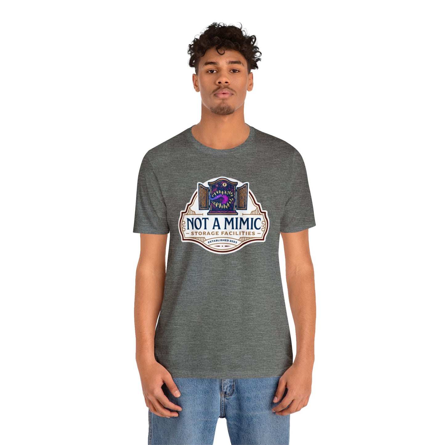 Not a Mimic Storage Facilities | Side Hustle Collection | Retail Fit Fantasy Geek Cotton T-shirt