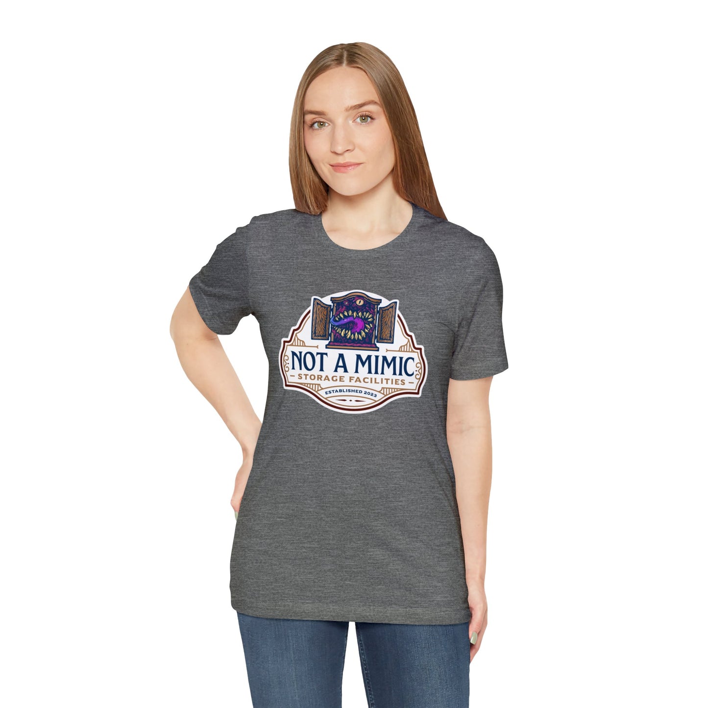 Not a Mimic Storage Facilities | Side Hustle Collection | Retail Fit Fantasy Geek Cotton T-shirt