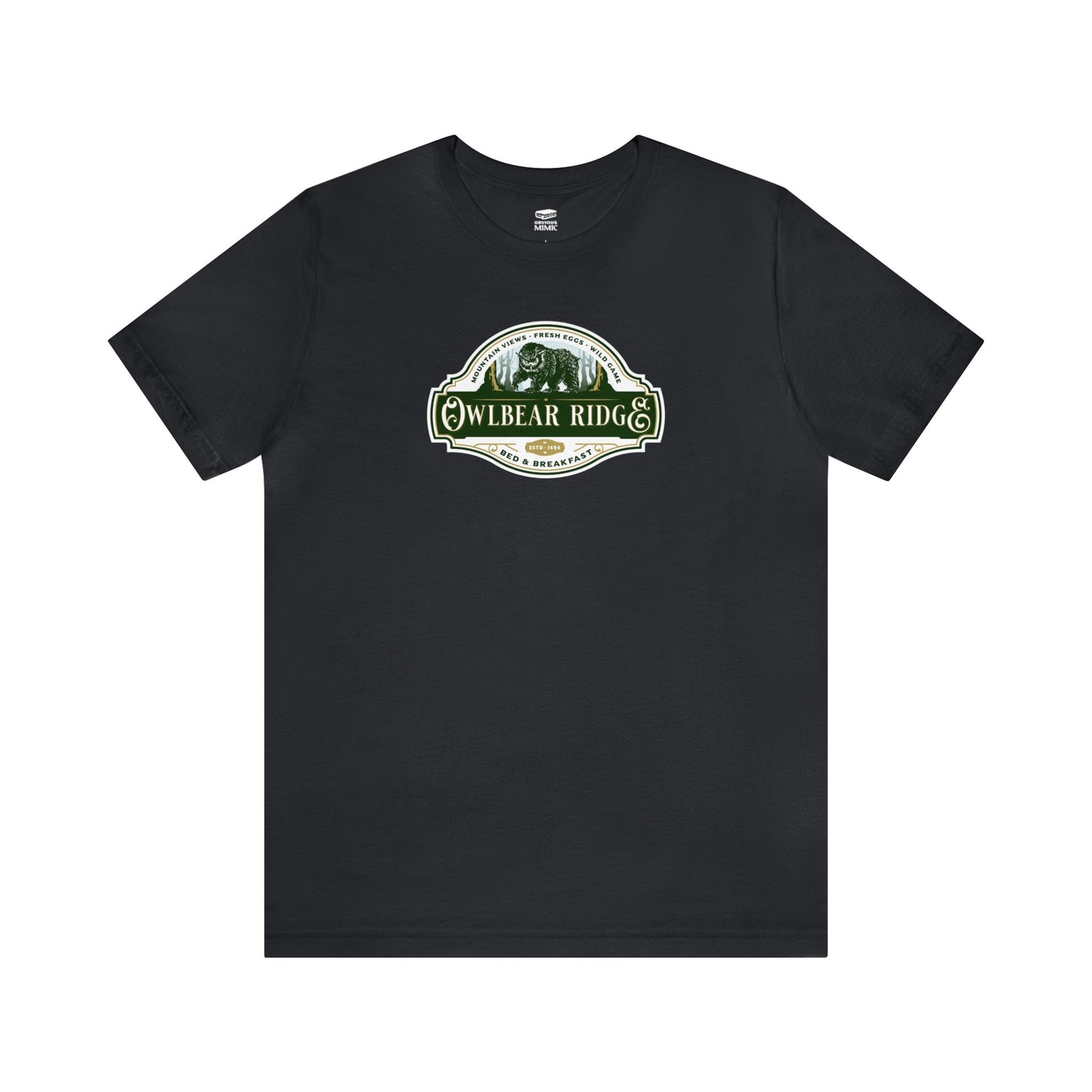 Owlbear Ridge Bed and Breakfast | Side Hustle Collection | Retail Fit Fantasy Geek Cotton T-shirt