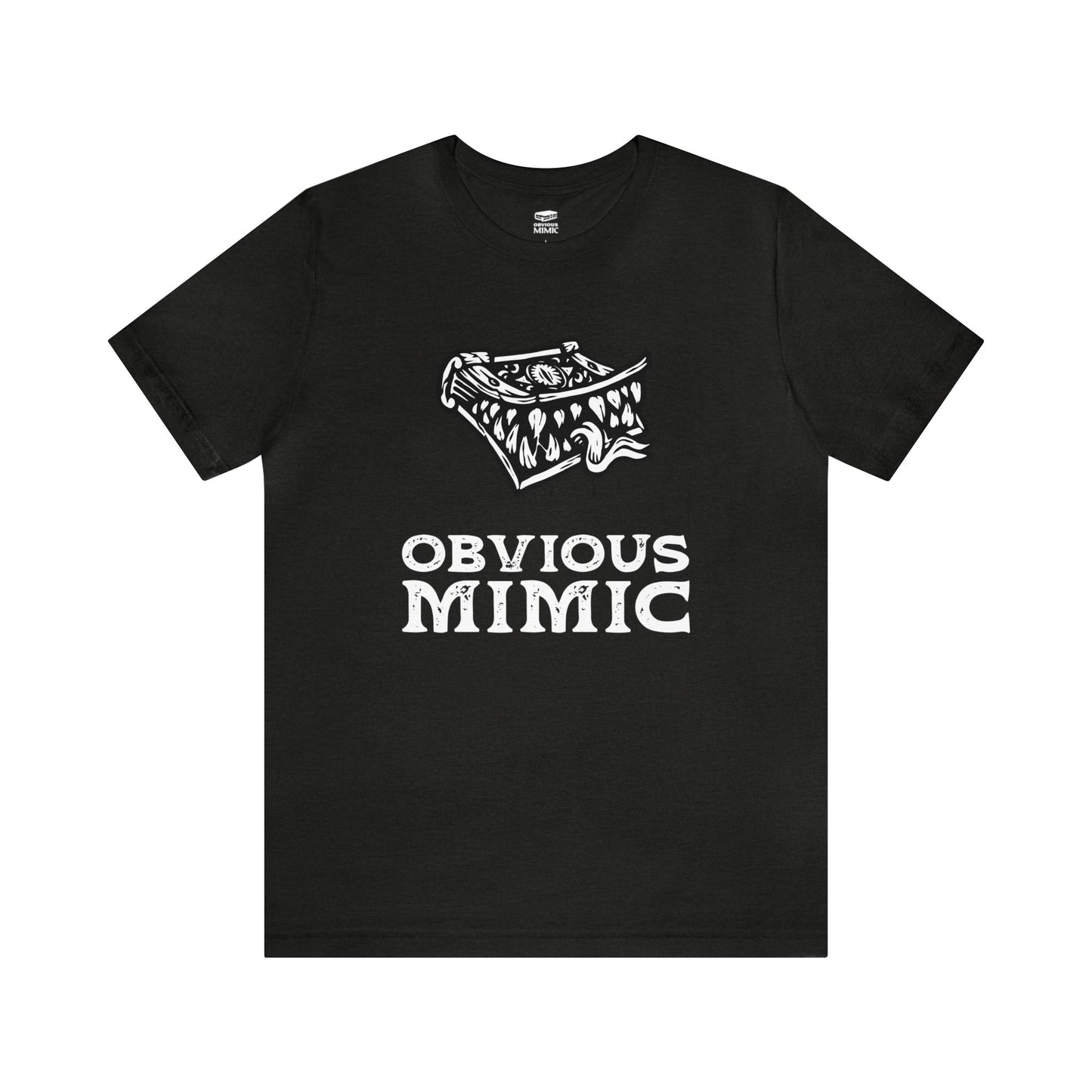 Monstrous Tome Retail Fit Fantasy Geek T-shirt | Obvious Mimic Official Collection\