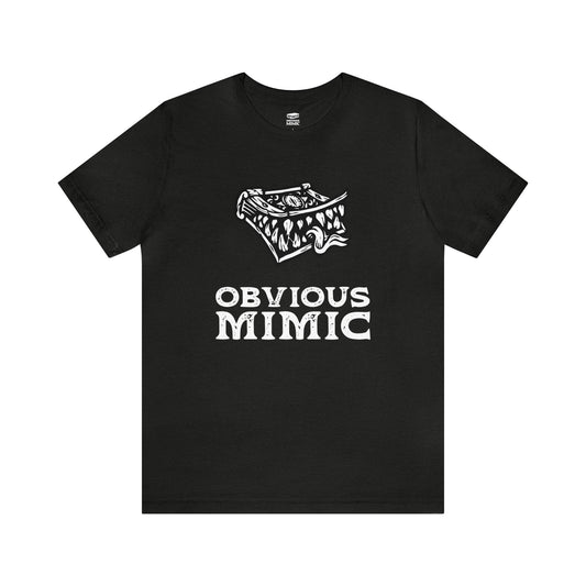 Monstrous Tome Retail Fit Fantasy Geek T-shirt | Obvious Mimic Official Collection\
