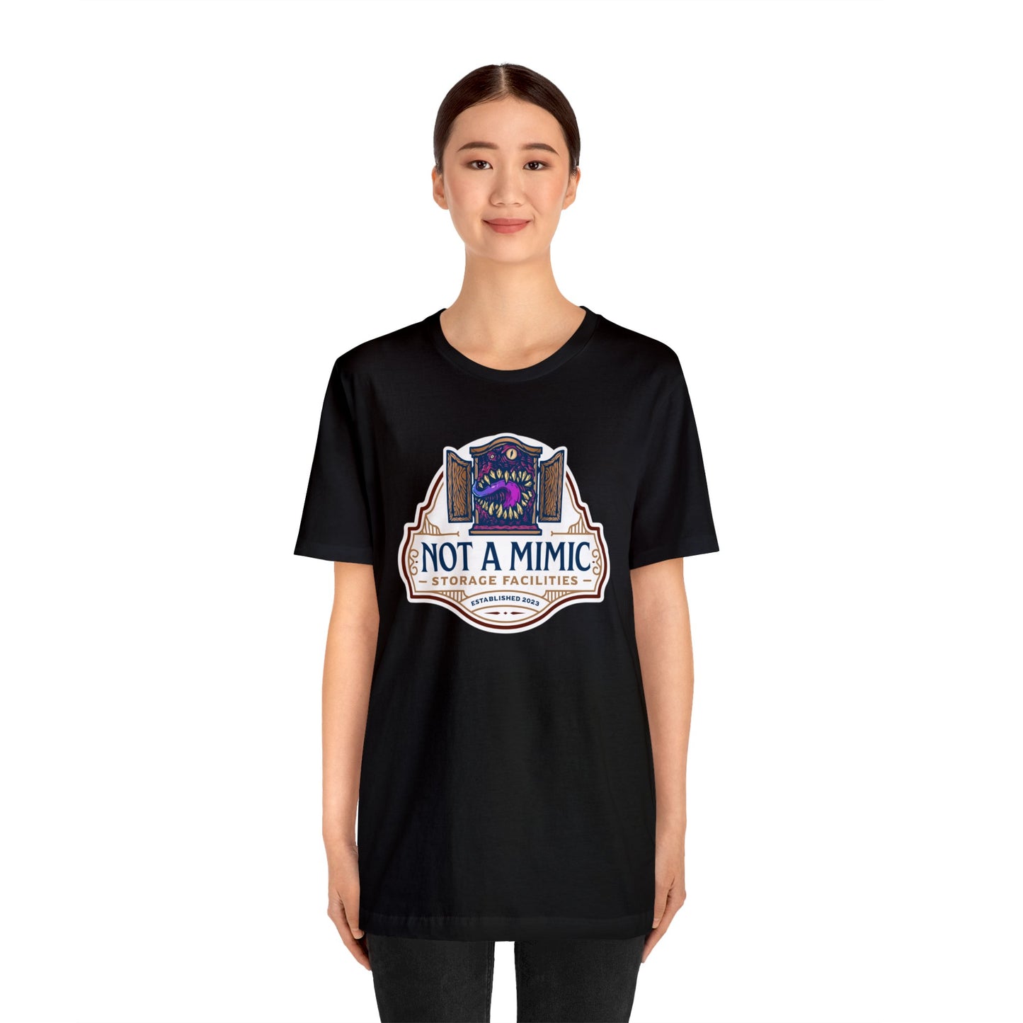 Not a Mimic Storage Facilities | Side Hustle Collection | Retail Fit Fantasy Geek Cotton T-shirt