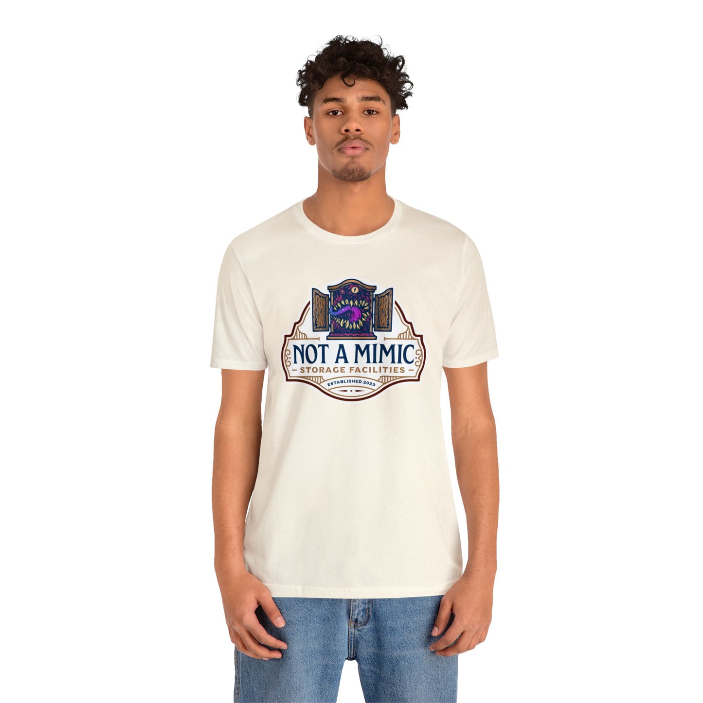 Not a Mimic Storage Facilities | Side Hustle Collection | Retail Fit Fantasy Geek Cotton T-shirt