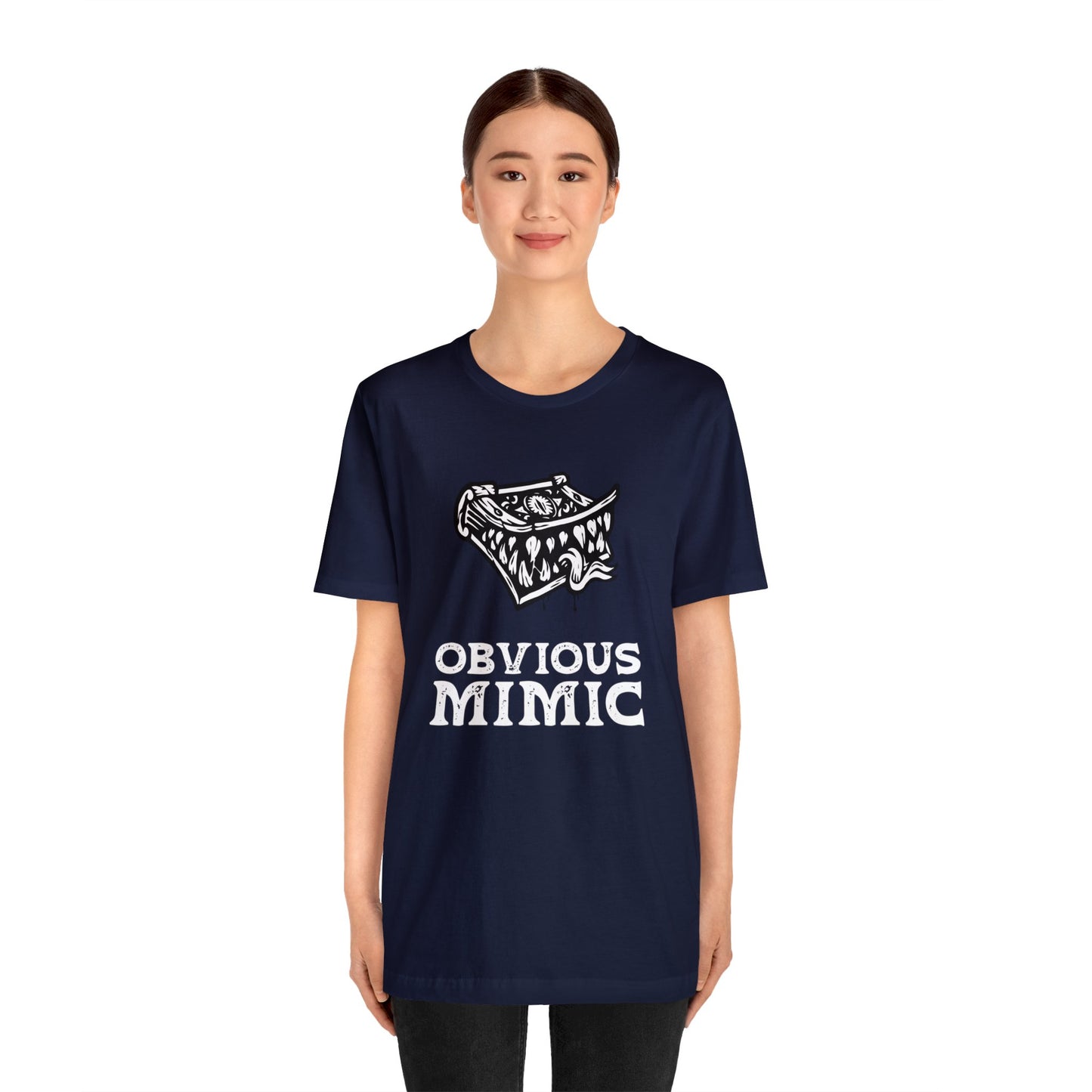 Monstrous Tome Retail Fit Fantasy Geek T-shirt | Obvious Mimic Official Collection\
