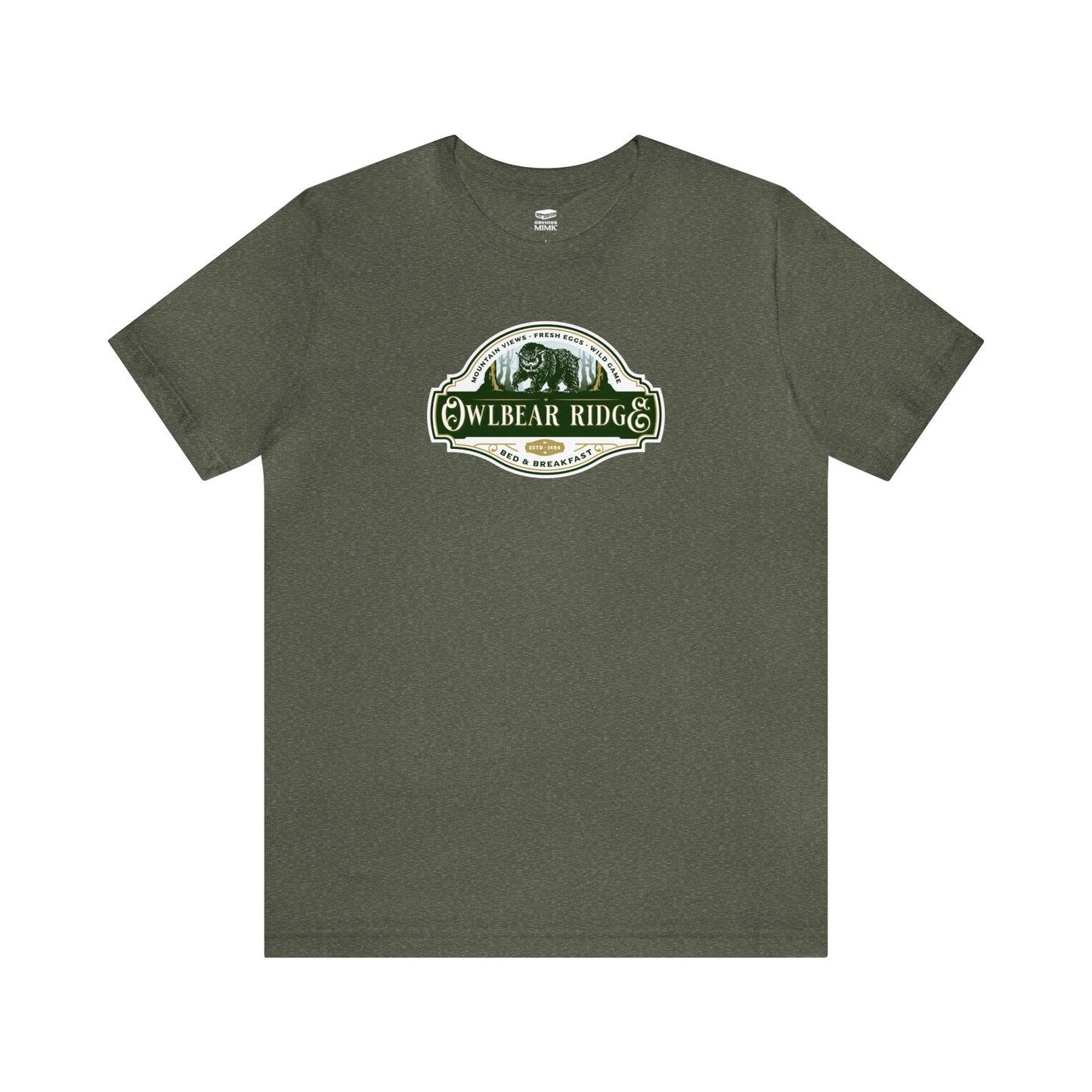 Owlbear Ridge Bed and Breakfast | Side Hustle Collection | Retail Fit Fantasy Geek Cotton T-shirt