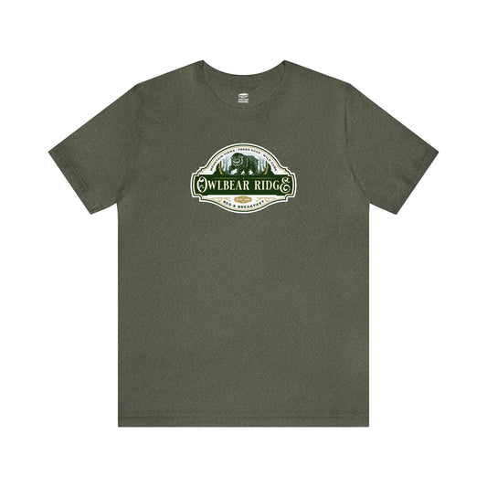 Owlbear Ridge Bed and Breakfast | Side Hustle Collection | Retail Fit Fantasy Geek Cotton T-shirt