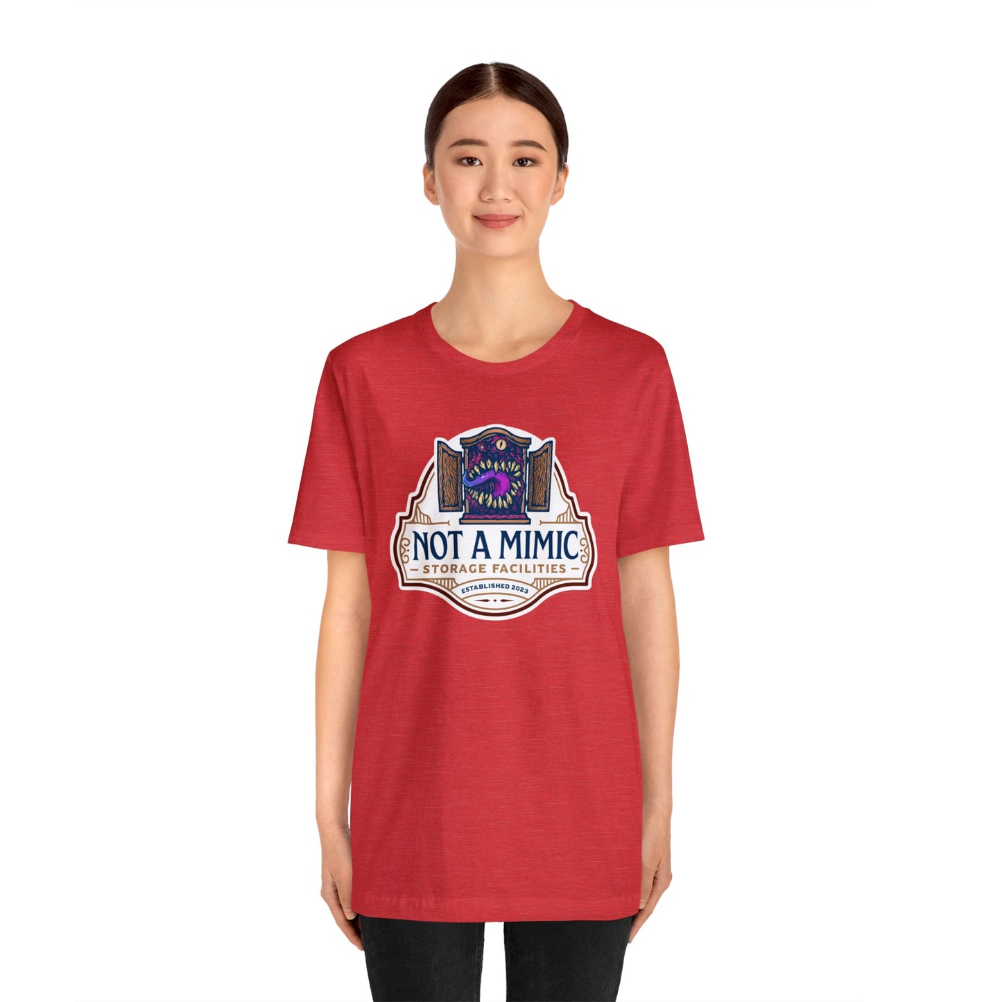 Not a Mimic Storage Facilities | Side Hustle Collection | Retail Fit Fantasy Geek Cotton T-shirt
