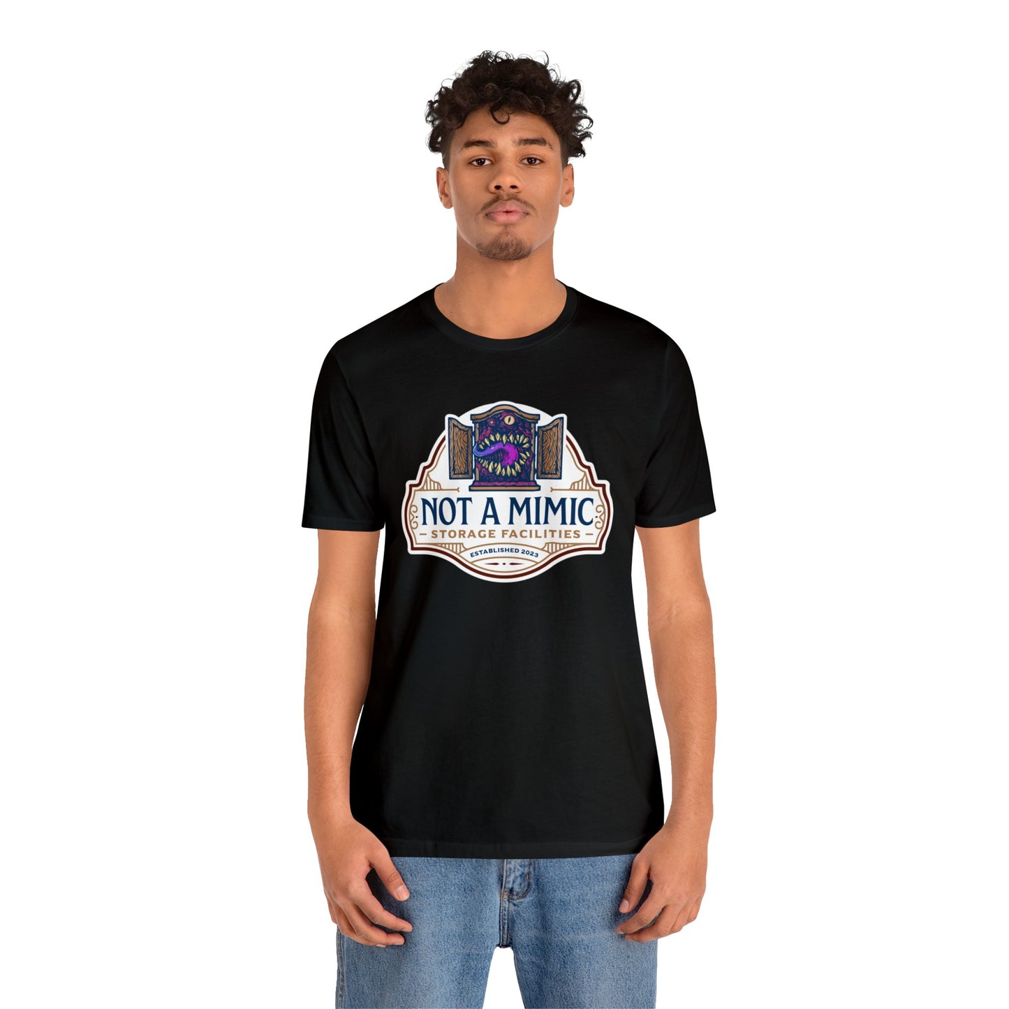 Not a Mimic Storage Facilities | Side Hustle Collection | Retail Fit Fantasy Geek Cotton T-shirt