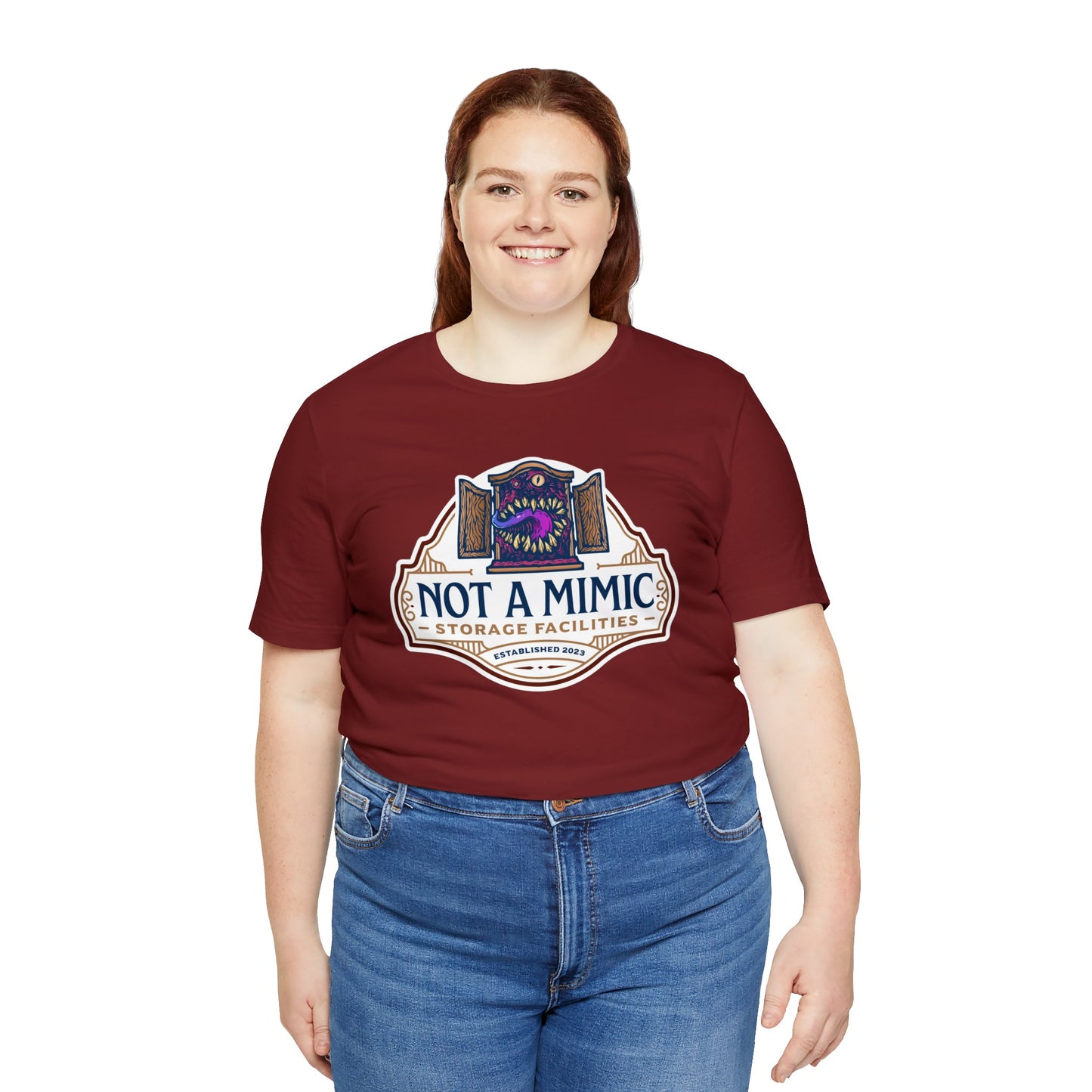 Not a Mimic Storage Facilities | Side Hustle Collection | Retail Fit Fantasy Geek Cotton T-shirt