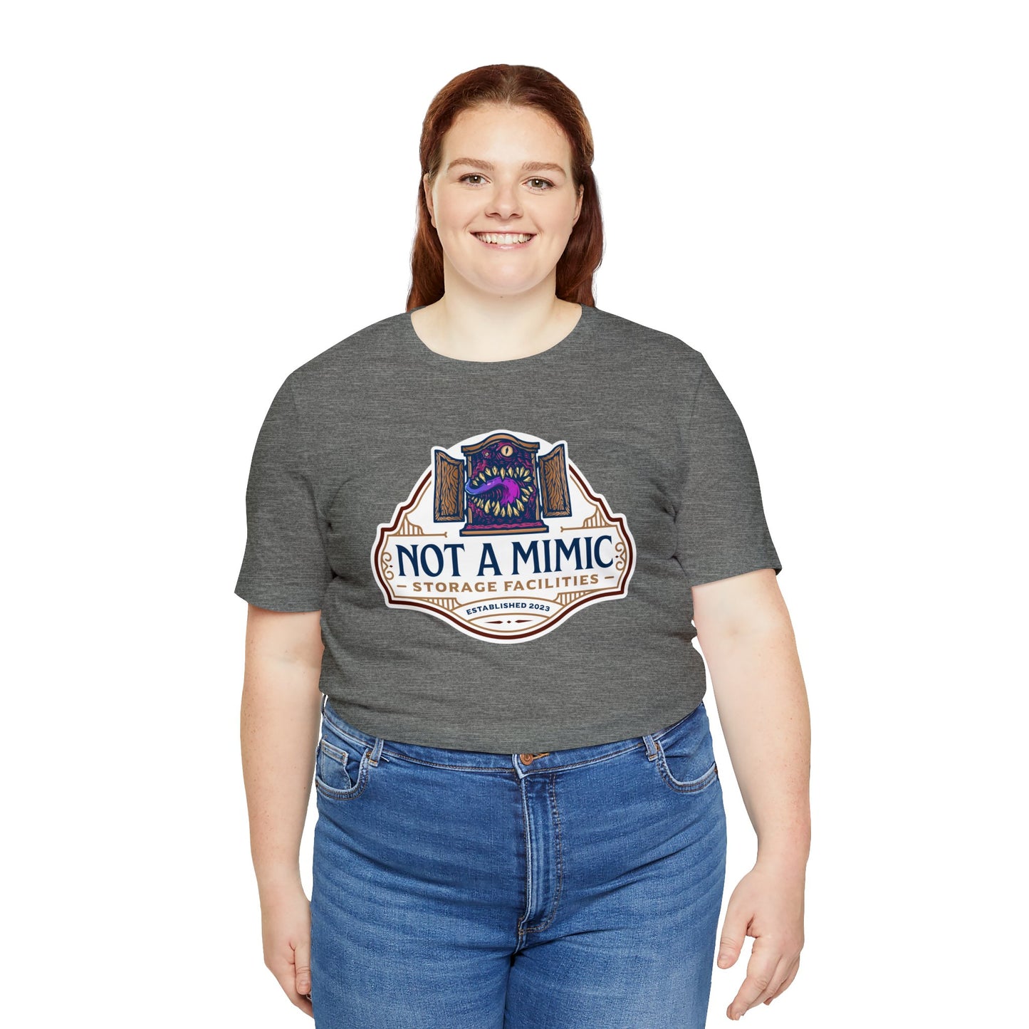 Not a Mimic Storage Facilities | Side Hustle Collection | Retail Fit Fantasy Geek Cotton T-shirt