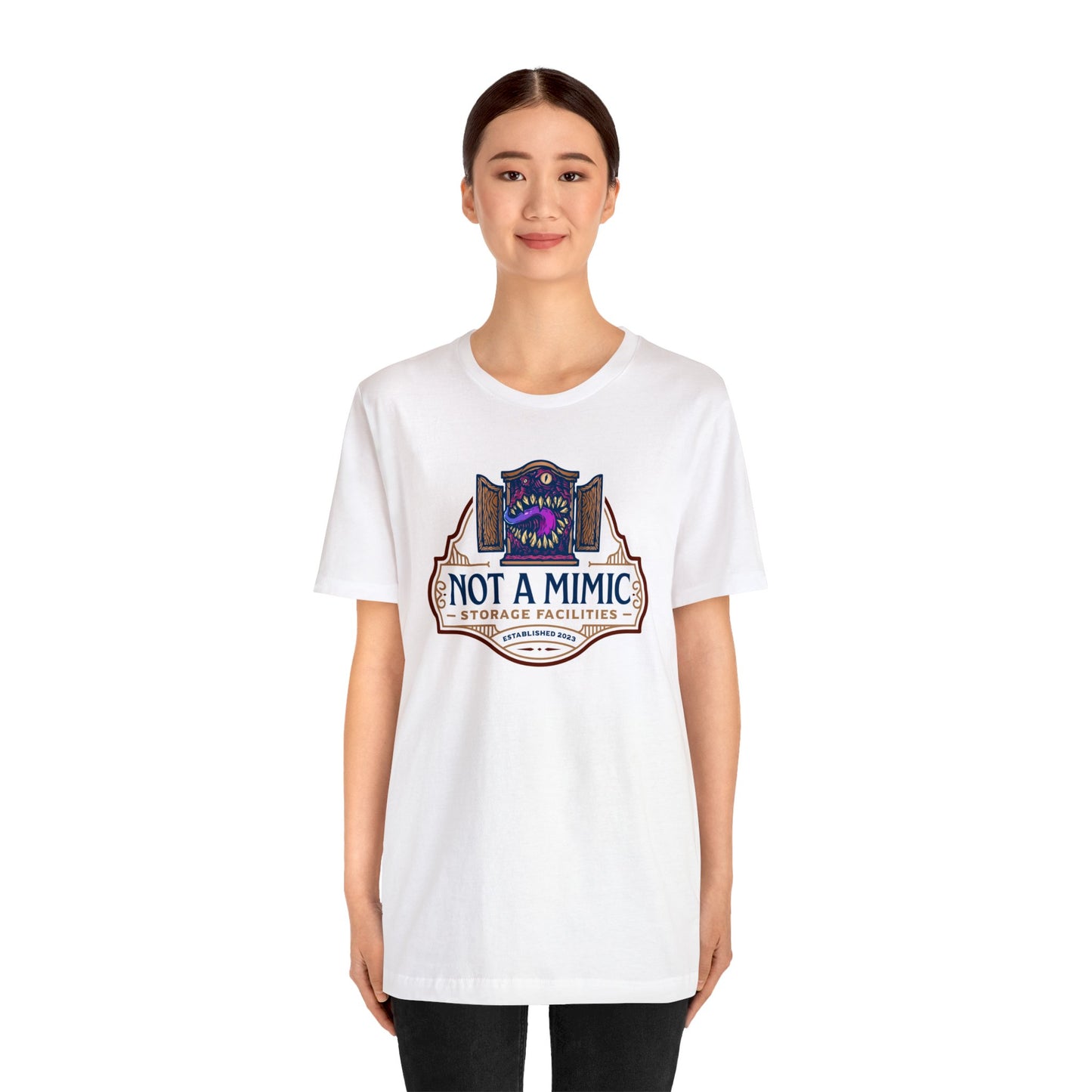 Not a Mimic Storage Facilities | Side Hustle Collection | Retail Fit Fantasy Geek Cotton T-shirt