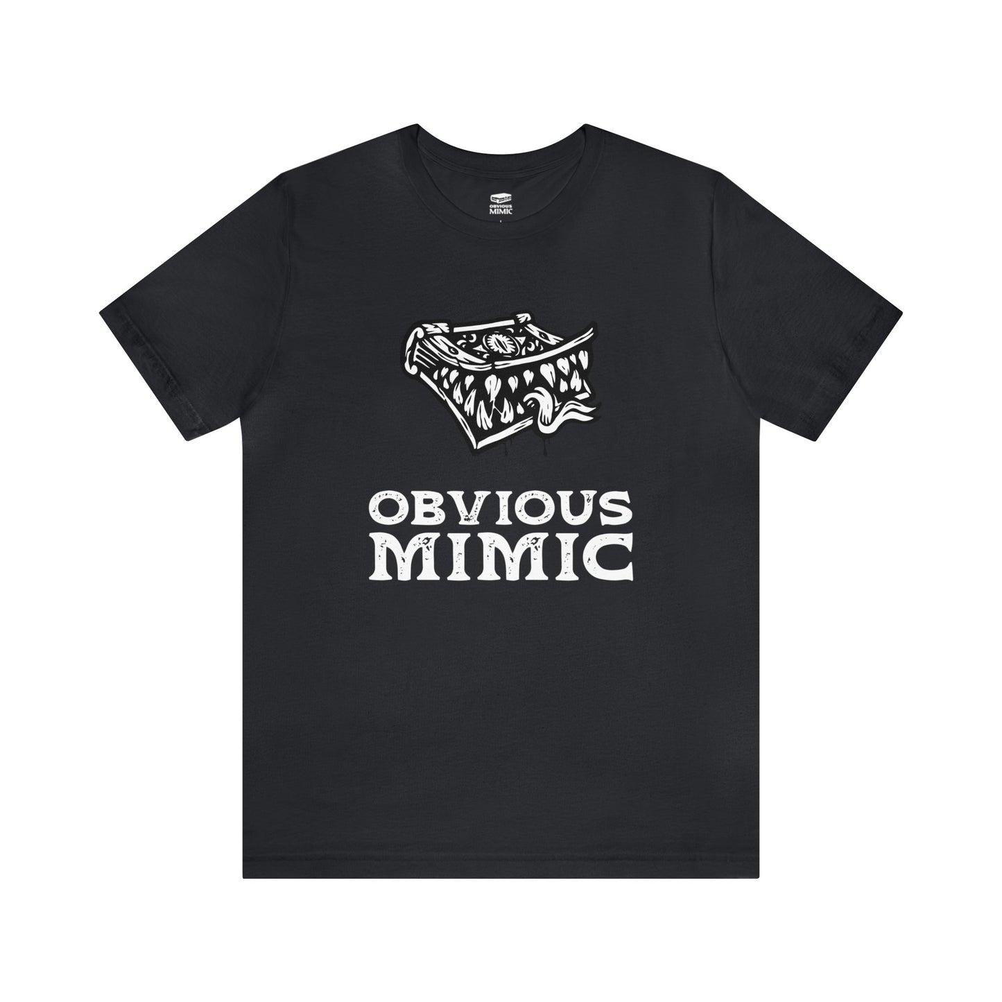 Monstrous Tome Retail Fit Fantasy Geek T-shirt | Obvious Mimic Official Collection\