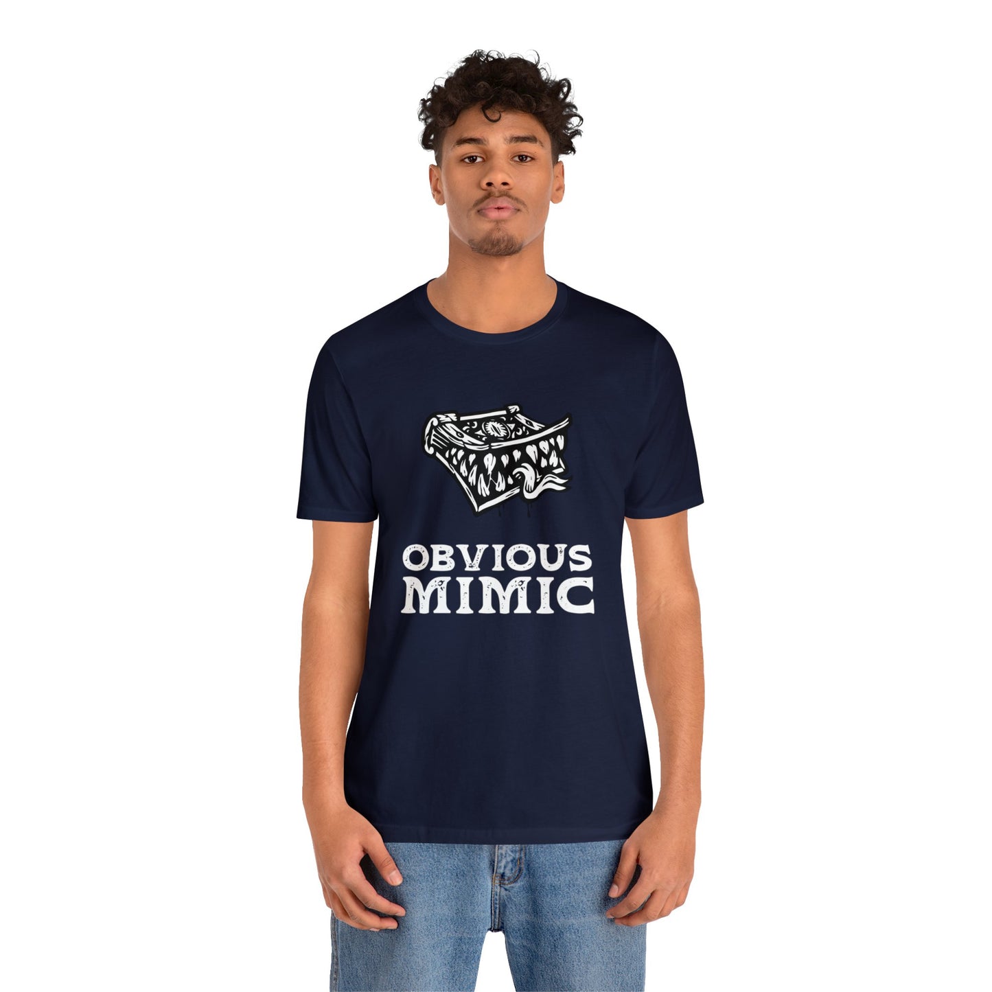 Monstrous Tome Retail Fit Fantasy Geek T-shirt | Obvious Mimic Official Collection\