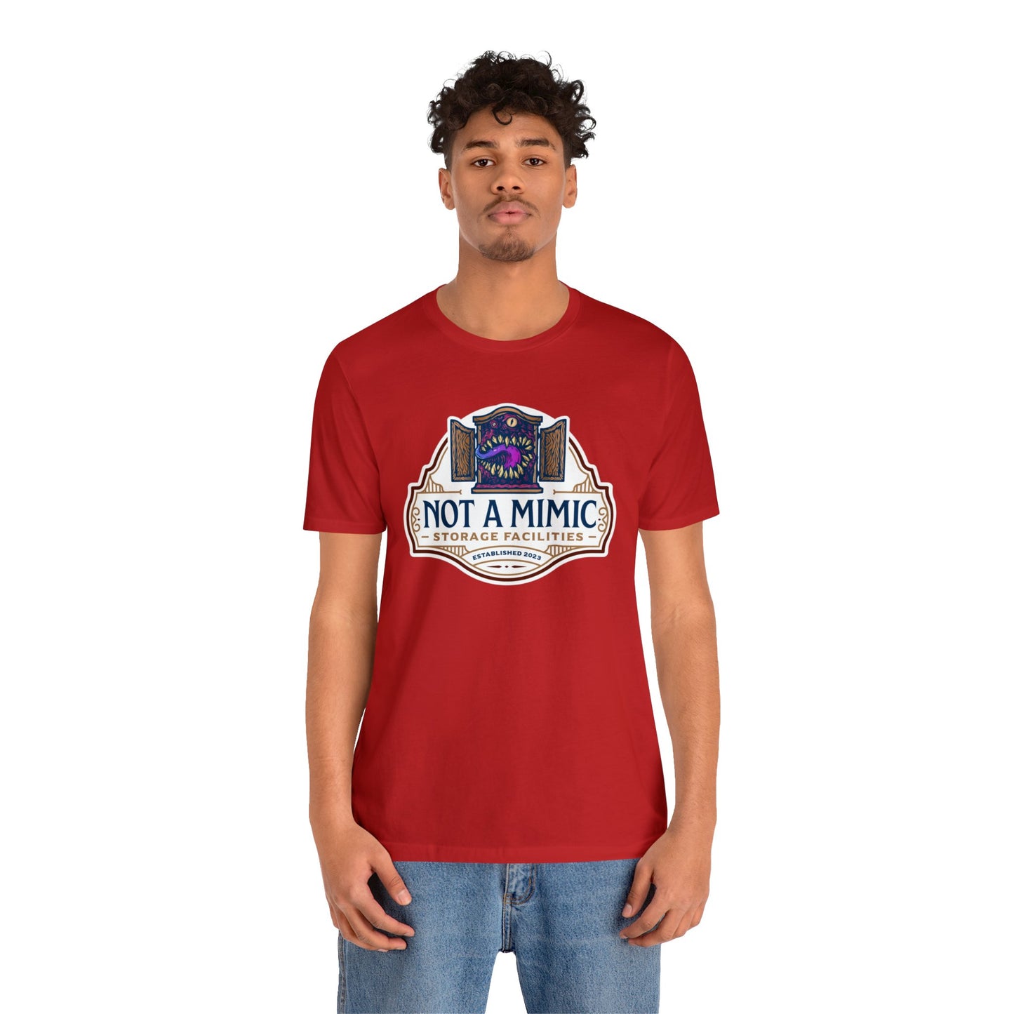 Not a Mimic Storage Facilities | Side Hustle Collection | Retail Fit Fantasy Geek Cotton T-shirt