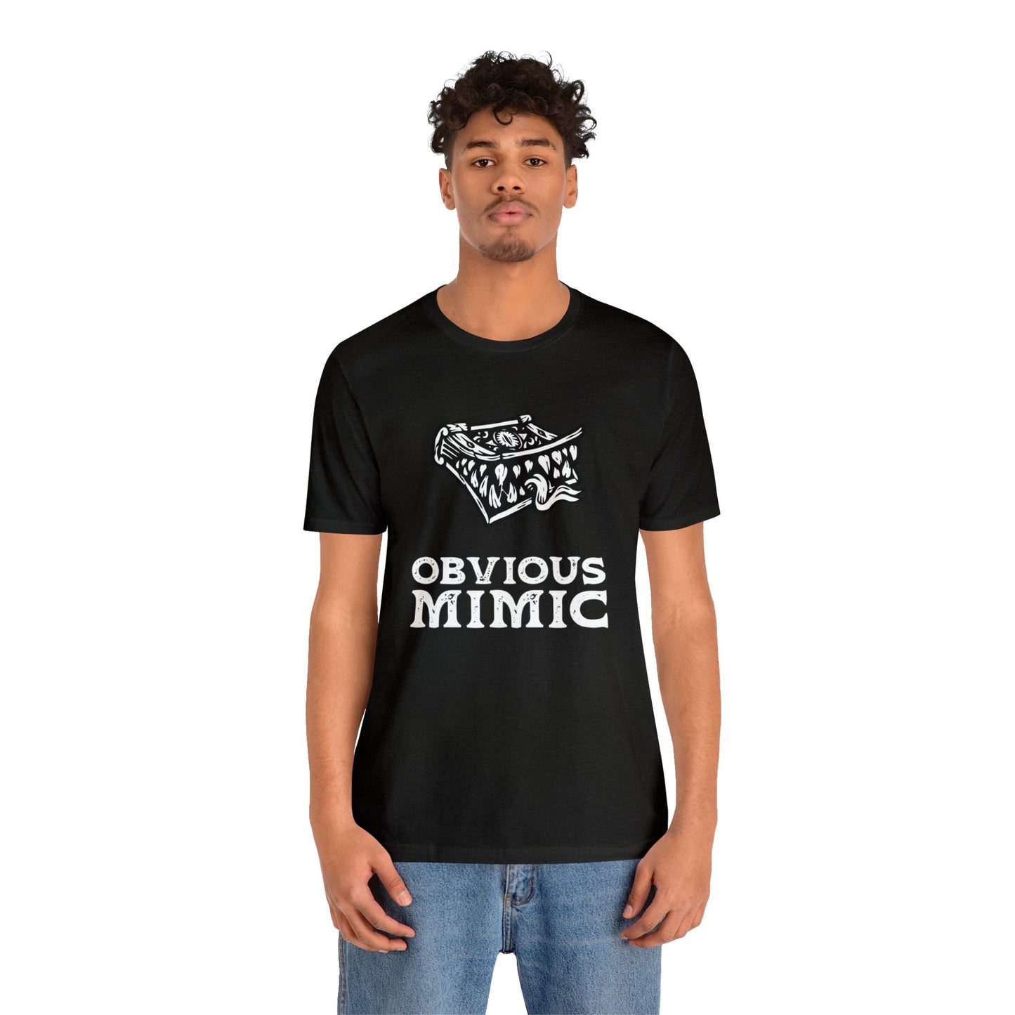 Monstrous Tome Retail Fit Fantasy Geek T-shirt | Obvious Mimic Official Collection\