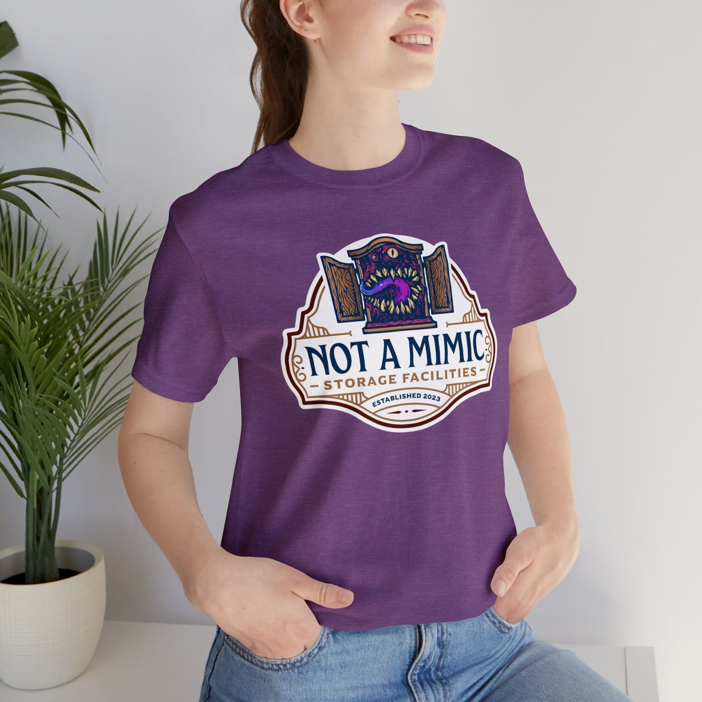 Not a Mimic Storage Facilities | Side Hustle Collection | Retail Fit Fantasy Geek Cotton T-shirt