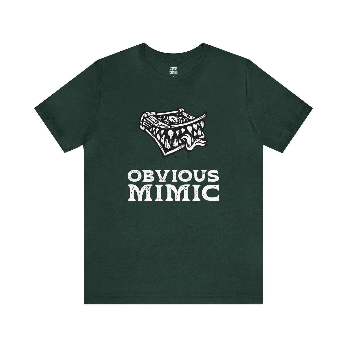 Monstrous Tome Retail Fit Fantasy Geek T-shirt | Obvious Mimic Official Collection\