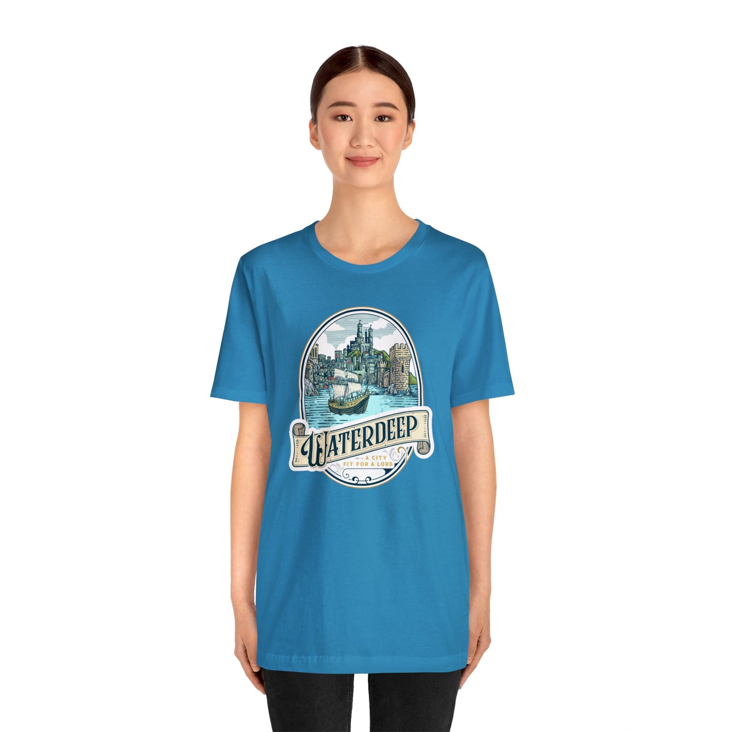 Waterdeep | Wish You Were Here Collection | Retail Fit Fantasy Geek Cotton T-shirt