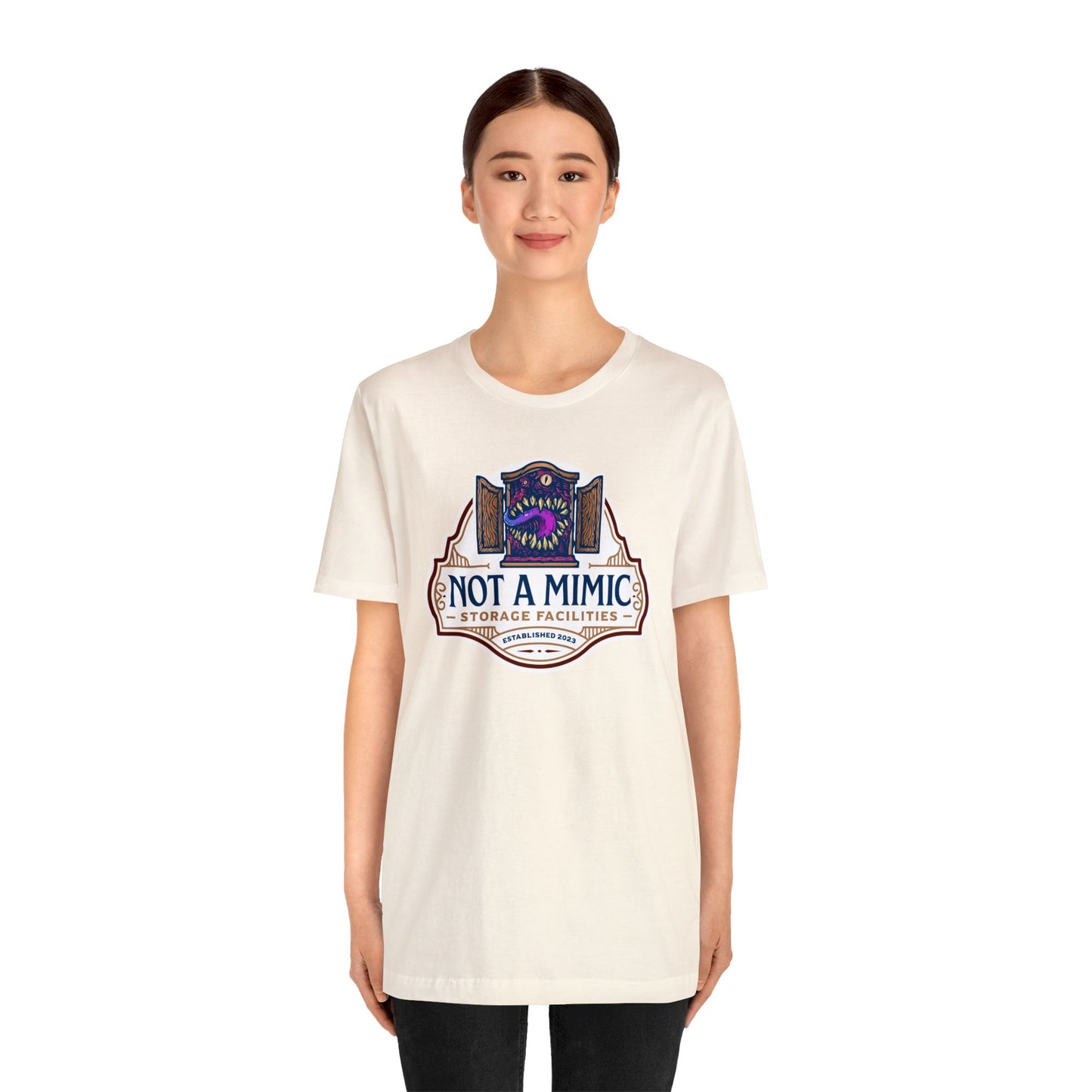 Not a Mimic Storage Facilities | Side Hustle Collection | Retail Fit Fantasy Geek Cotton T-shirt