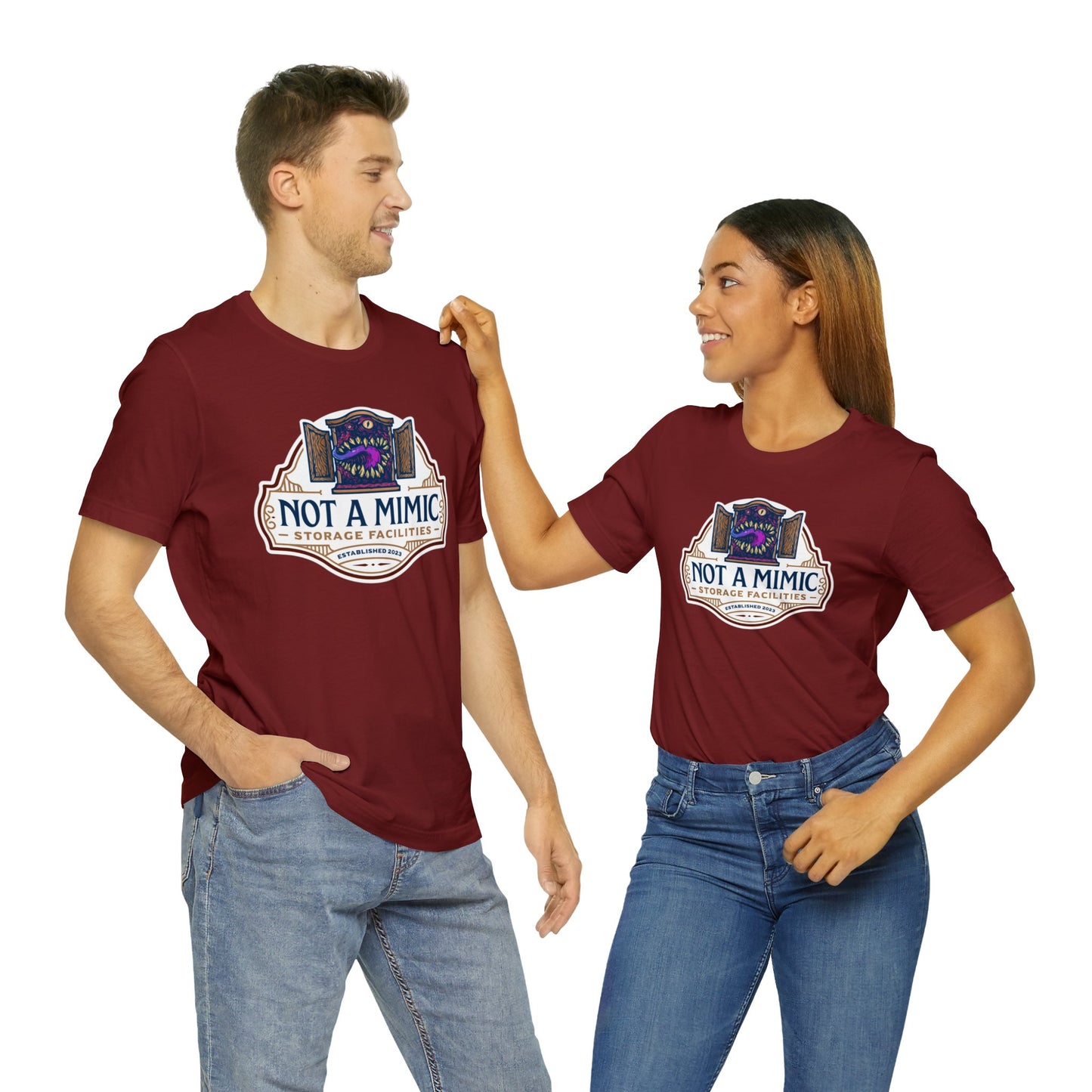 Not a Mimic Storage Facilities | Side Hustle Collection | Retail Fit Fantasy Geek Cotton T-shirt