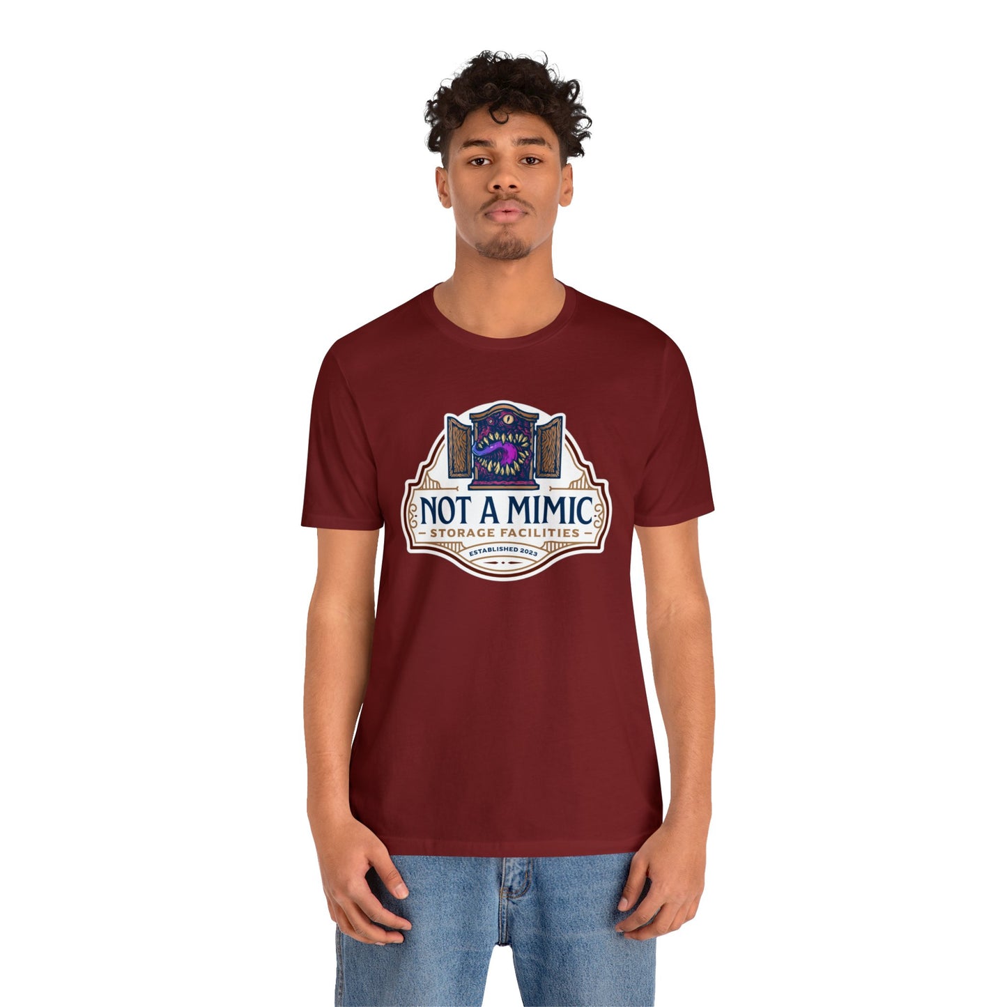 Not a Mimic Storage Facilities | Side Hustle Collection | Retail Fit Fantasy Geek Cotton T-shirt