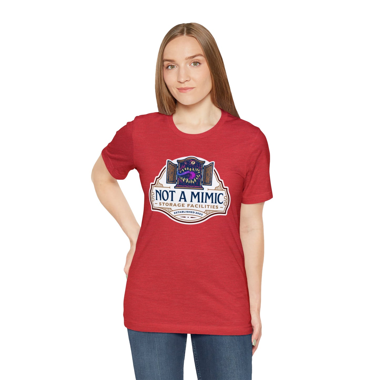 Not a Mimic Storage Facilities | Side Hustle Collection | Retail Fit Fantasy Geek Cotton T-shirt