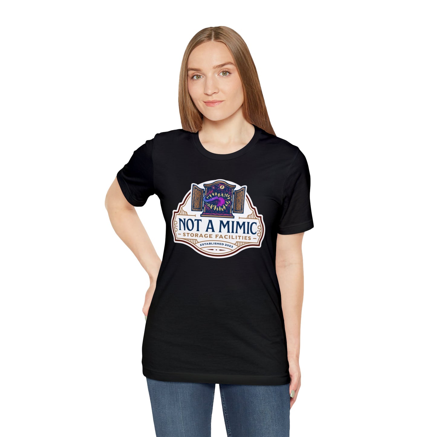 Not a Mimic Storage Facilities | Side Hustle Collection | Retail Fit Fantasy Geek Cotton T-shirt