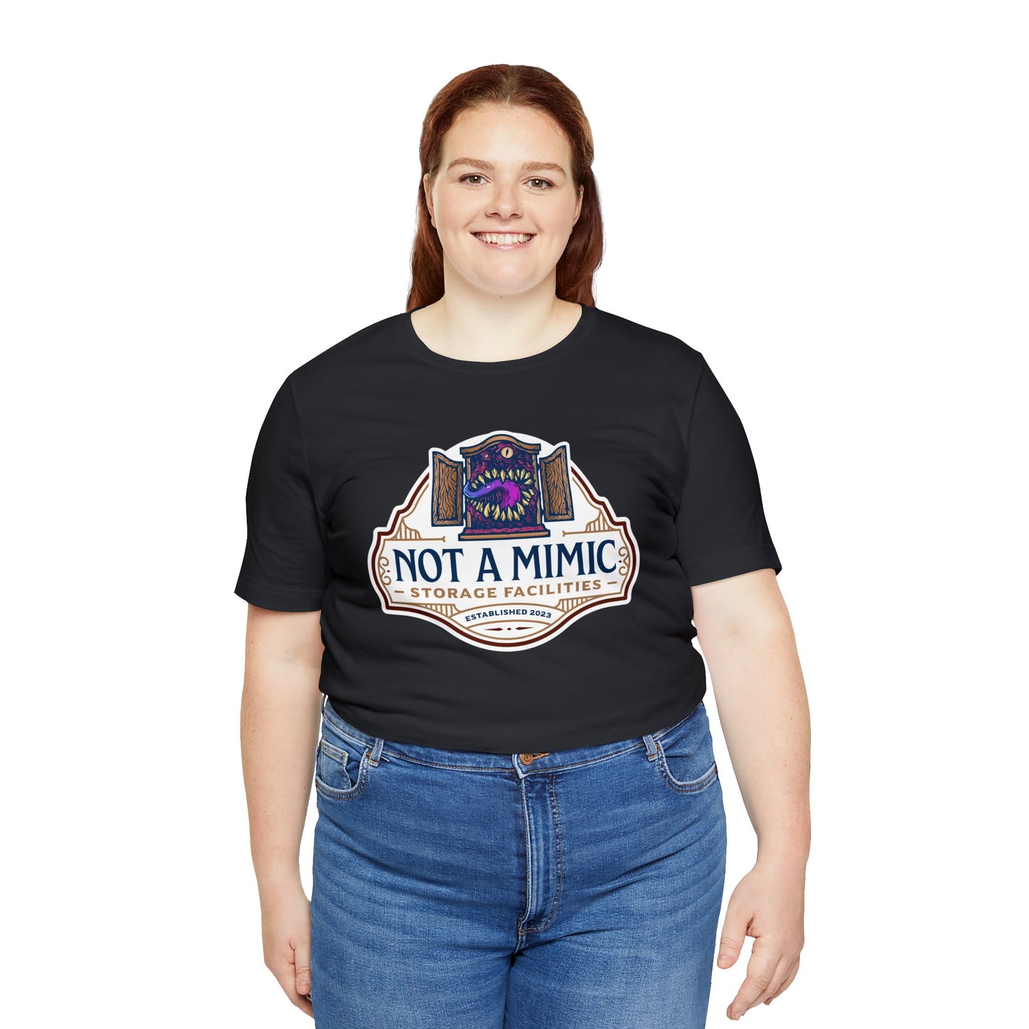 Not a Mimic Storage Facilities | Side Hustle Collection | Retail Fit Fantasy Geek Cotton T-shirt