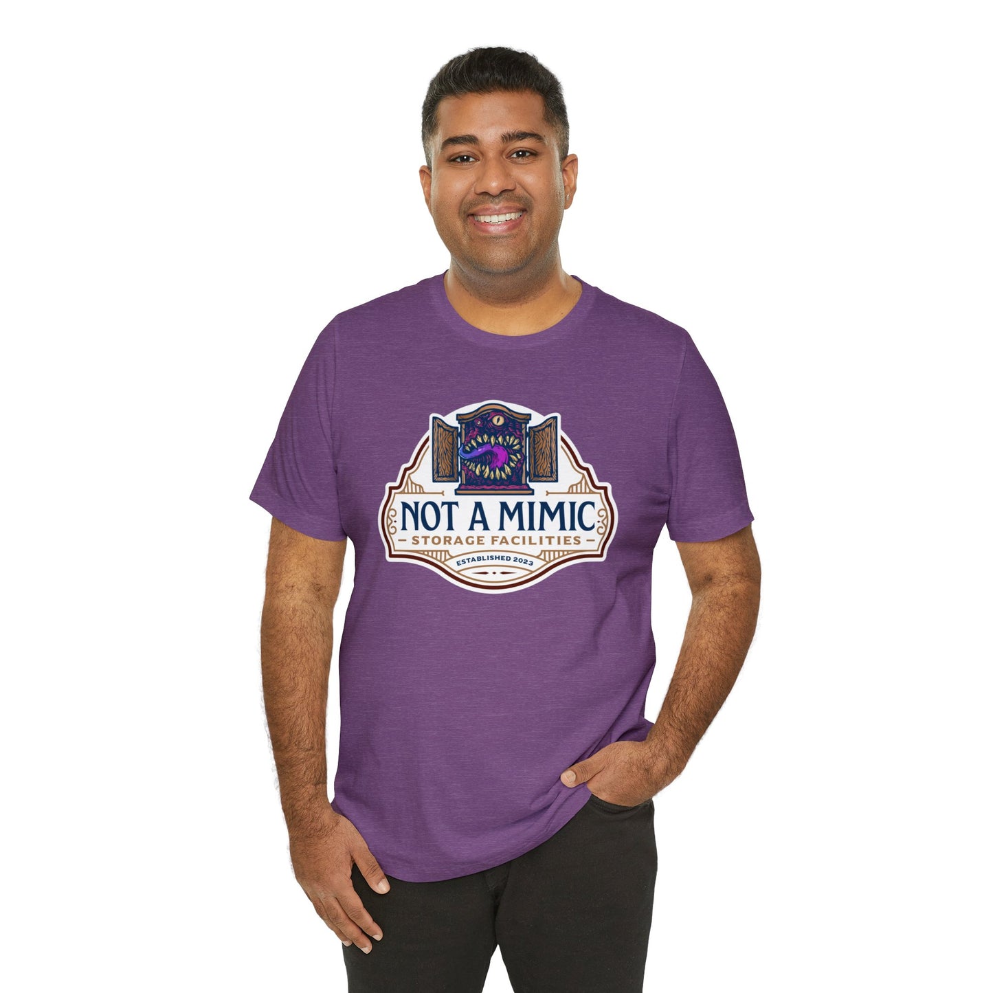Not a Mimic Storage Facilities | Side Hustle Collection | Retail Fit Fantasy Geek Cotton T-shirt