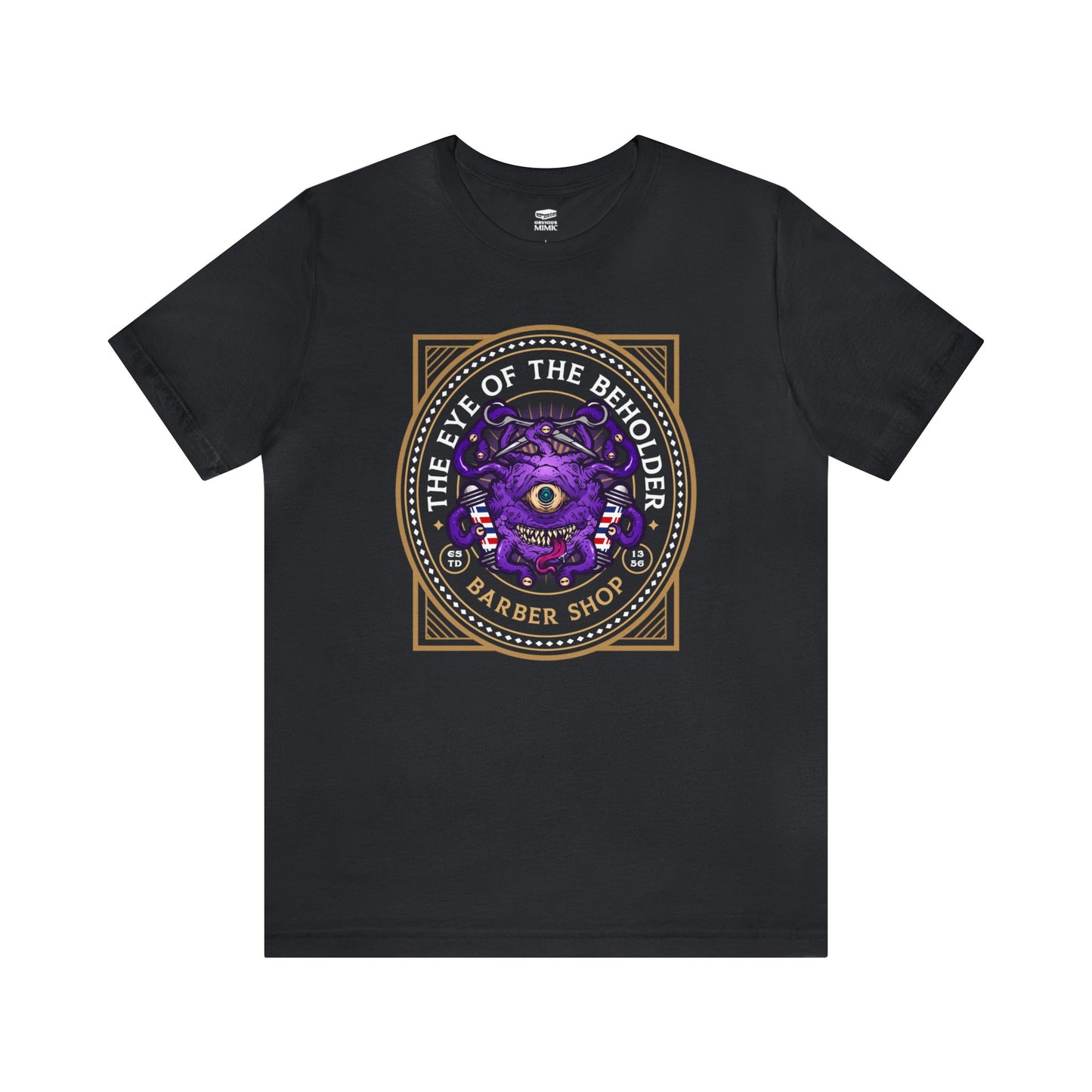 Eye of the Beholder Barber Shop | Side Hustle Collection | Retail Fit Fantasy Geek Cotton T-shirt