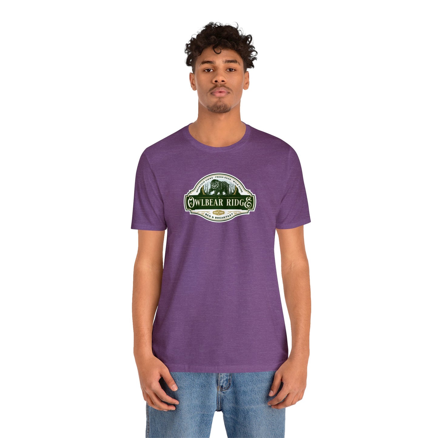 Owlbear Ridge Bed and Breakfast | Side Hustle Collection | Retail Fit Fantasy Geek Cotton T-shirt