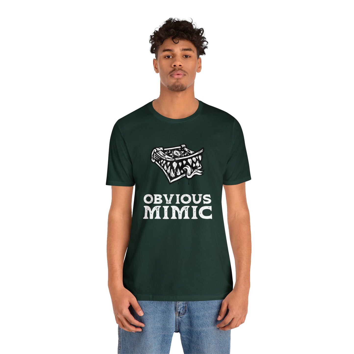 Monstrous Tome Retail Fit Fantasy Geek T-shirt | Obvious Mimic Official Collection\