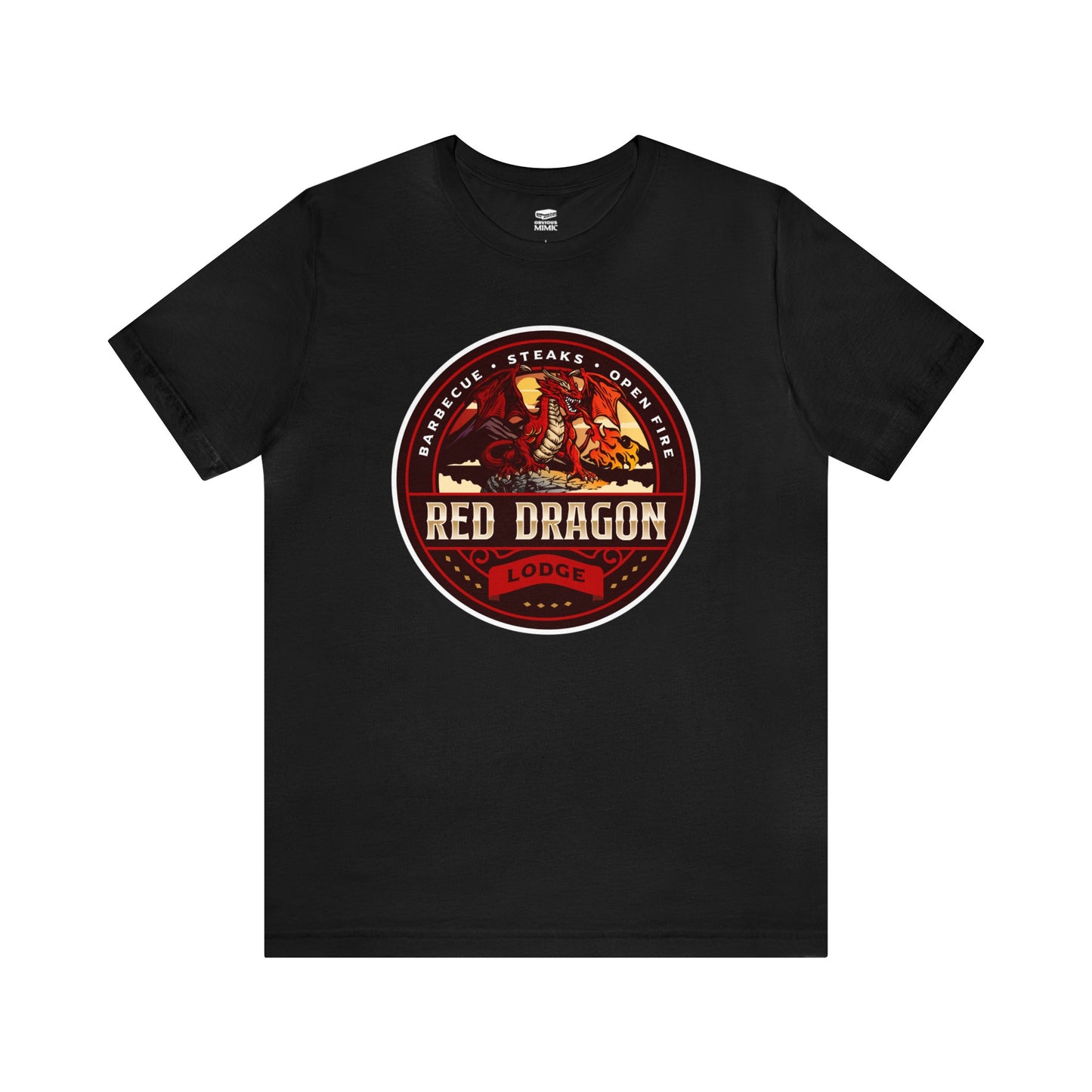 Red Dragon Lodge | Side Hustle Collection | Retail Fit Fantasy Geek Cotton T-shirt