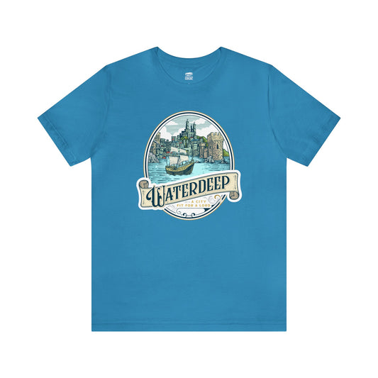 Waterdeep | Wish You Were Here Collection | Retail Fit Fantasy Geek Cotton T-shirt