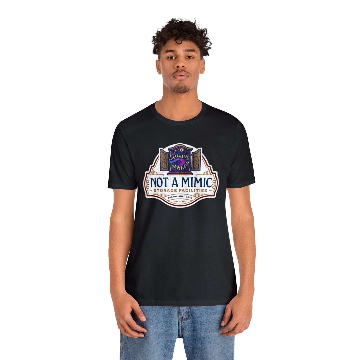 Not a Mimic Storage Facilities | Side Hustle Collection | Retail Fit Fantasy Geek Cotton T-shirt