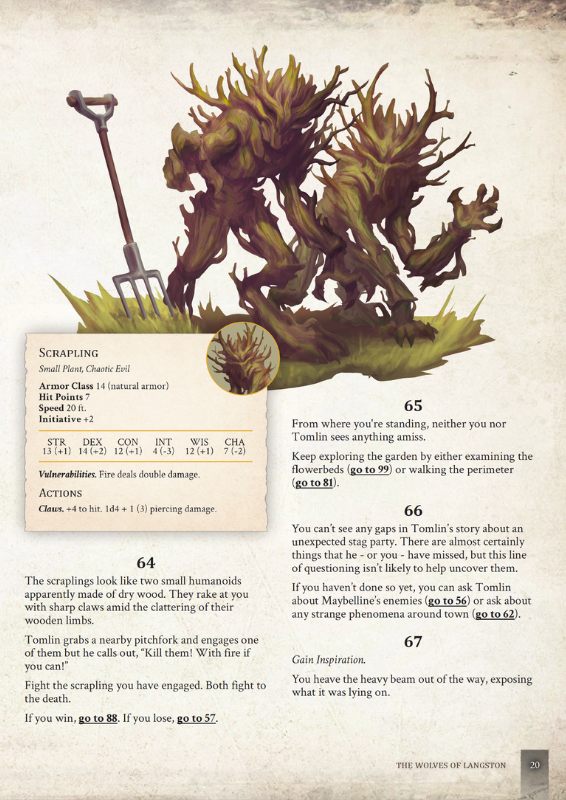 The Wolves of Langston Solo 5e Adventure (Premium Softcover)