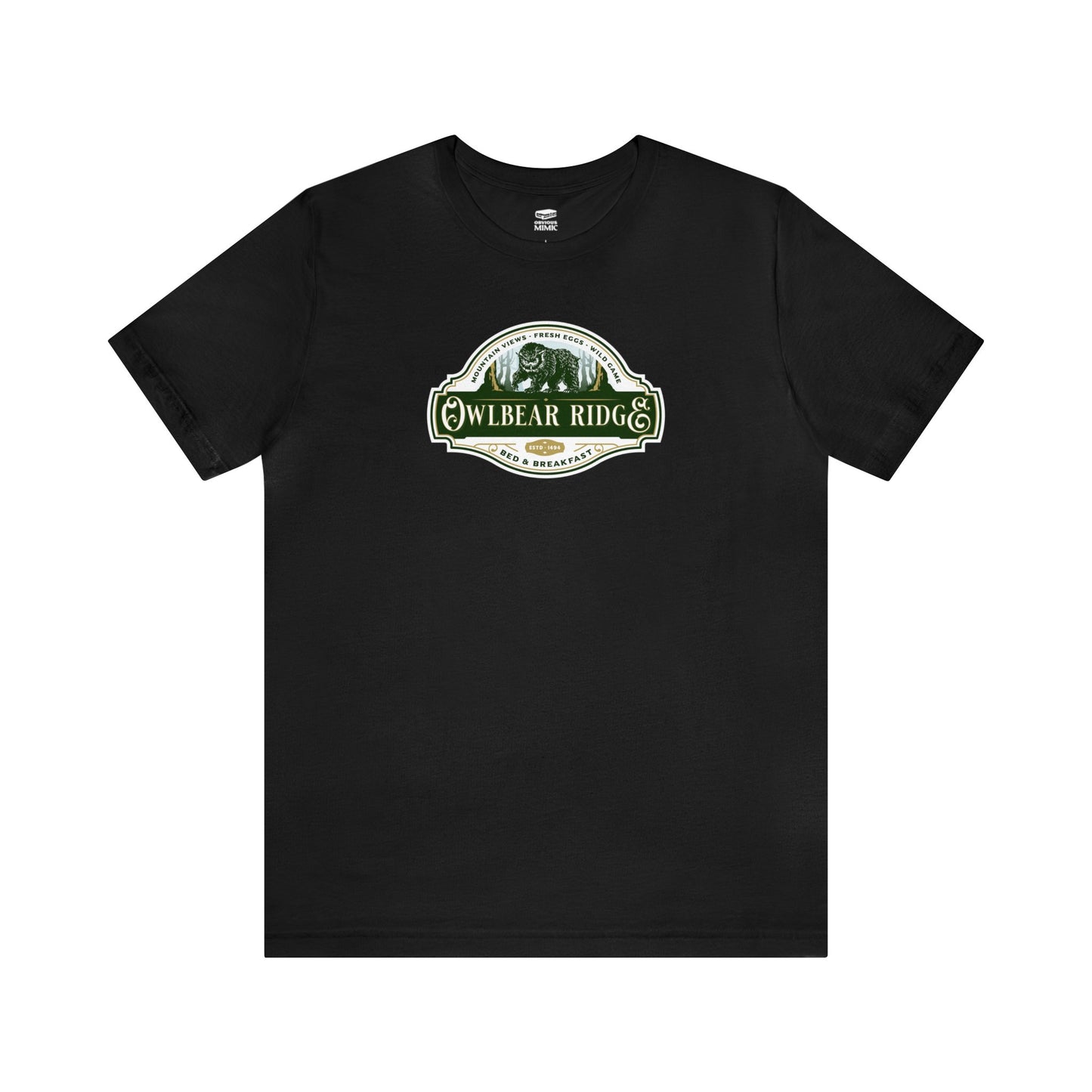 Owlbear Ridge Bed and Breakfast | Side Hustle Collection | Retail Fit Fantasy Geek Cotton T-shirt