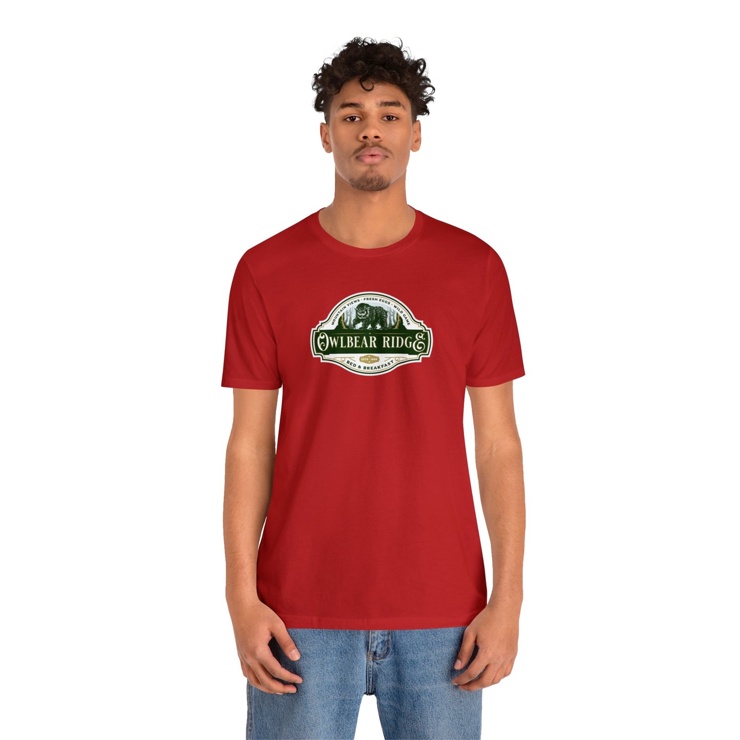 Owlbear Ridge Bed and Breakfast | Side Hustle Collection | Retail Fit Fantasy Geek Cotton T-shirt