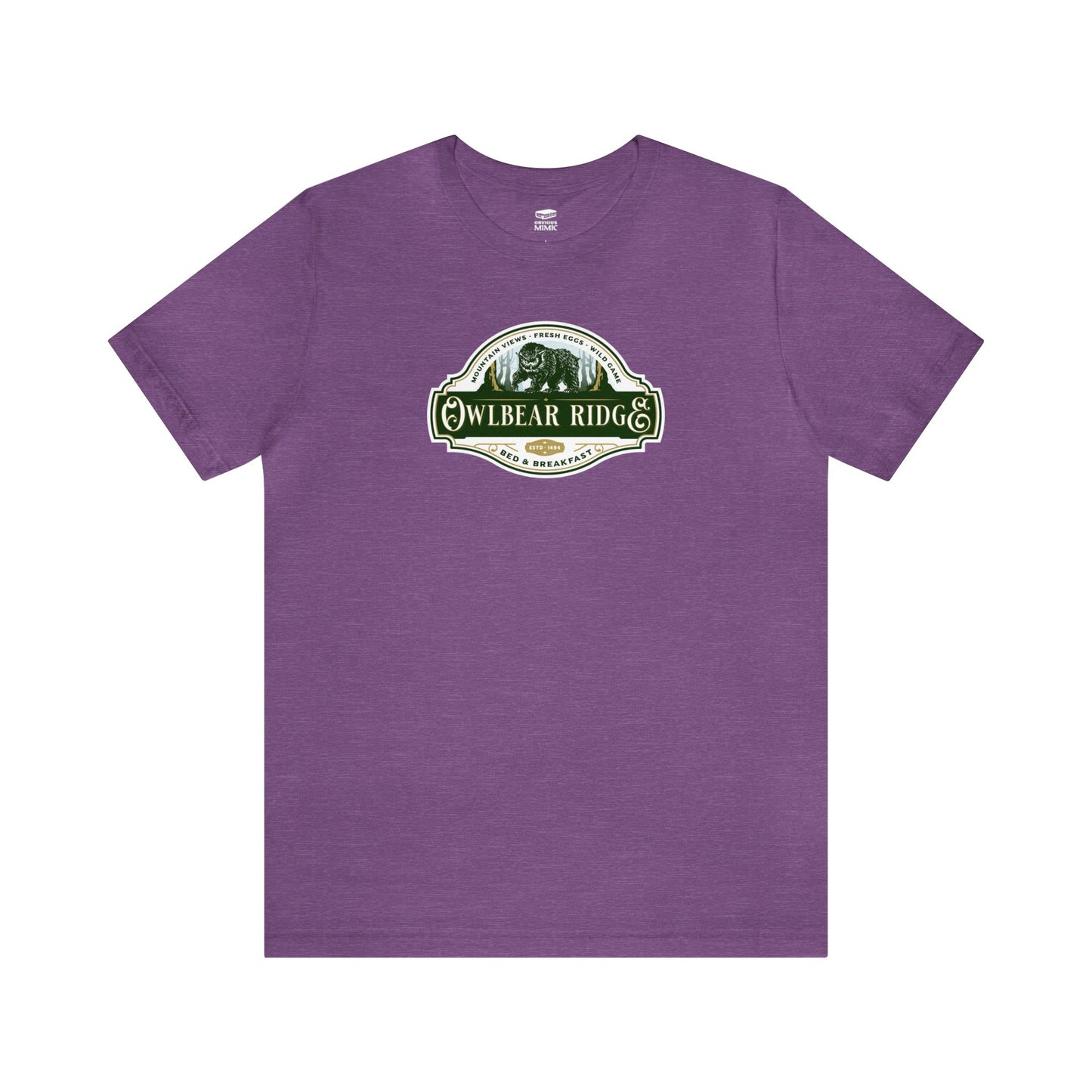 Owlbear Ridge Bed and Breakfast | Side Hustle Collection | Retail Fit Fantasy Geek Cotton T-shirt