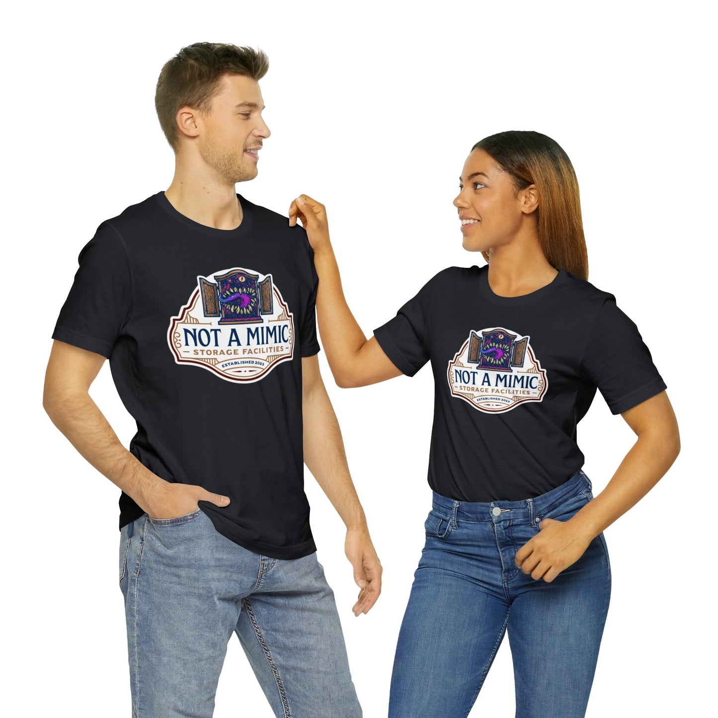 Not a Mimic Storage Facilities | Side Hustle Collection | Retail Fit Fantasy Geek Cotton T-shirt