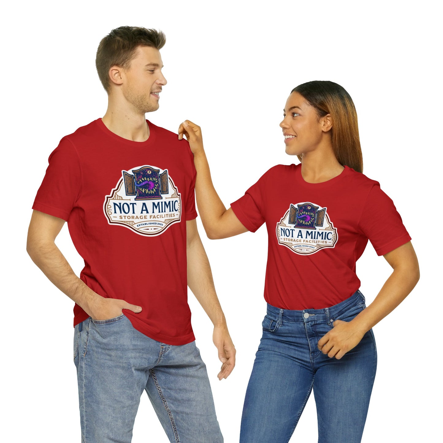 Not a Mimic Storage Facilities | Side Hustle Collection | Retail Fit Fantasy Geek Cotton T-shirt
