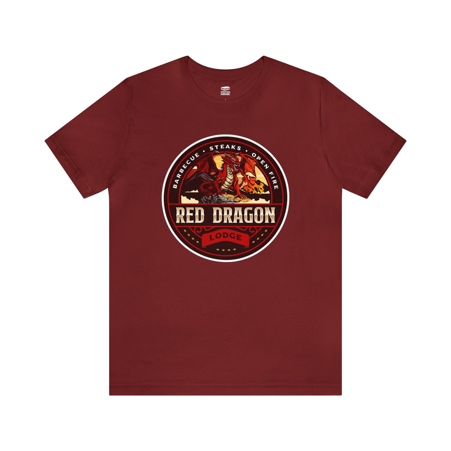 Red Dragon Lodge | Side Hustle Collection | Retail Fit Fantasy Geek Cotton T-shirt