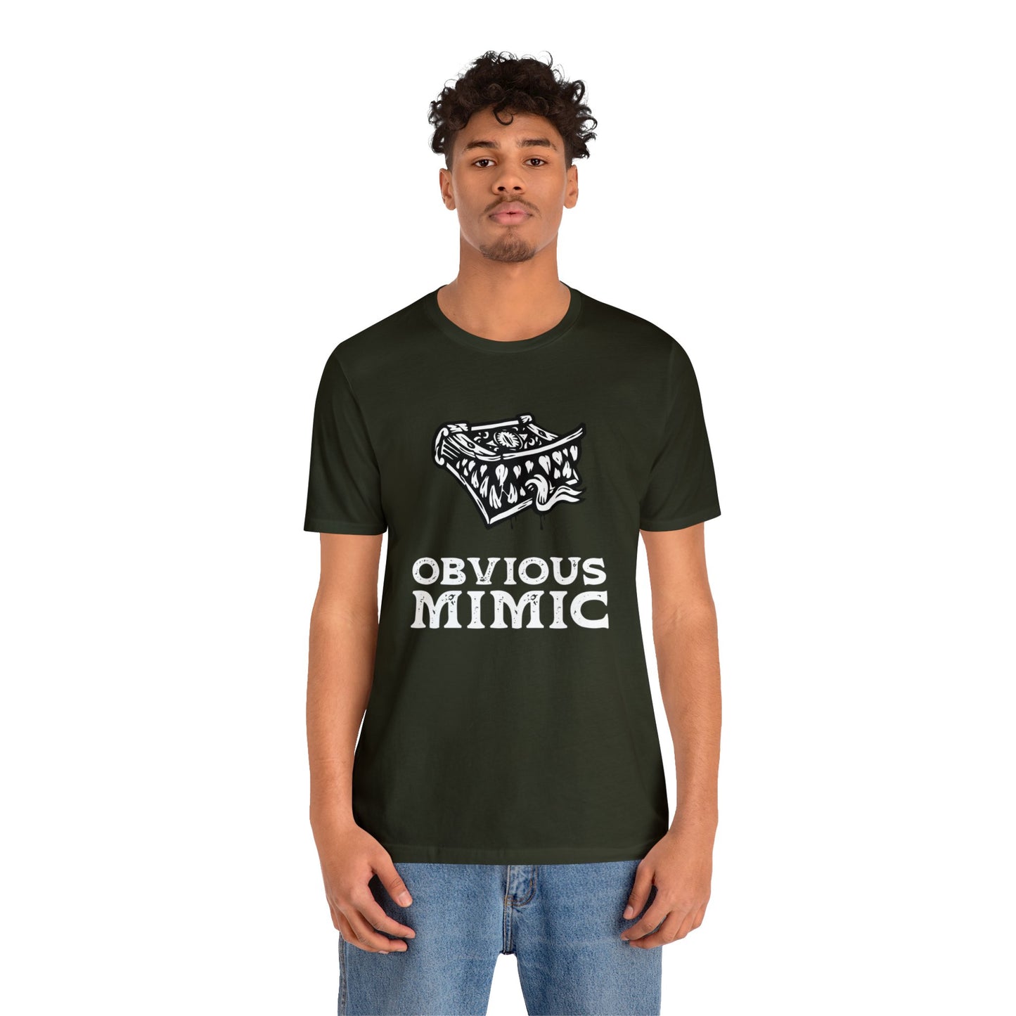 Monstrous Tome Retail Fit Fantasy Geek T-shirt | Obvious Mimic Official Collection\