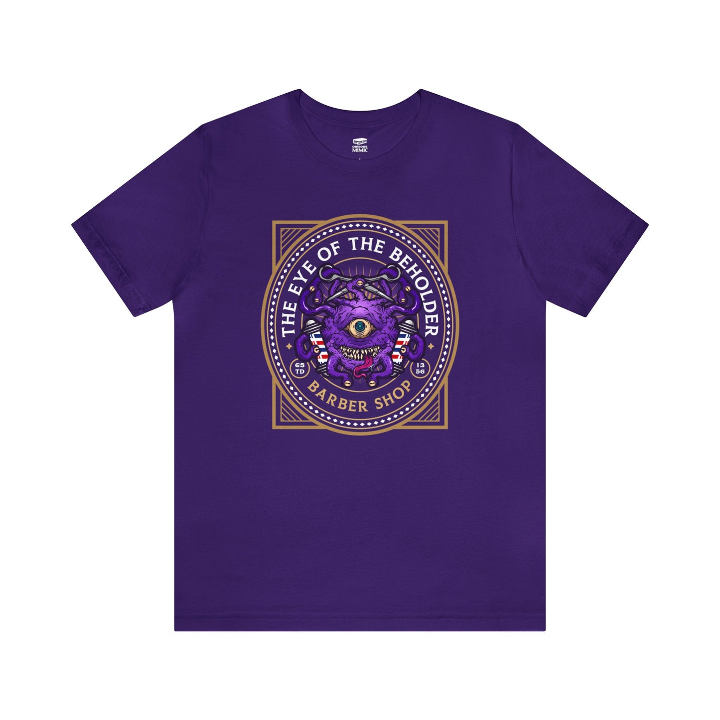 Eye of the Beholder Barber Shop | Side Hustle Collection | Retail Fit Fantasy Geek Cotton T-shirt