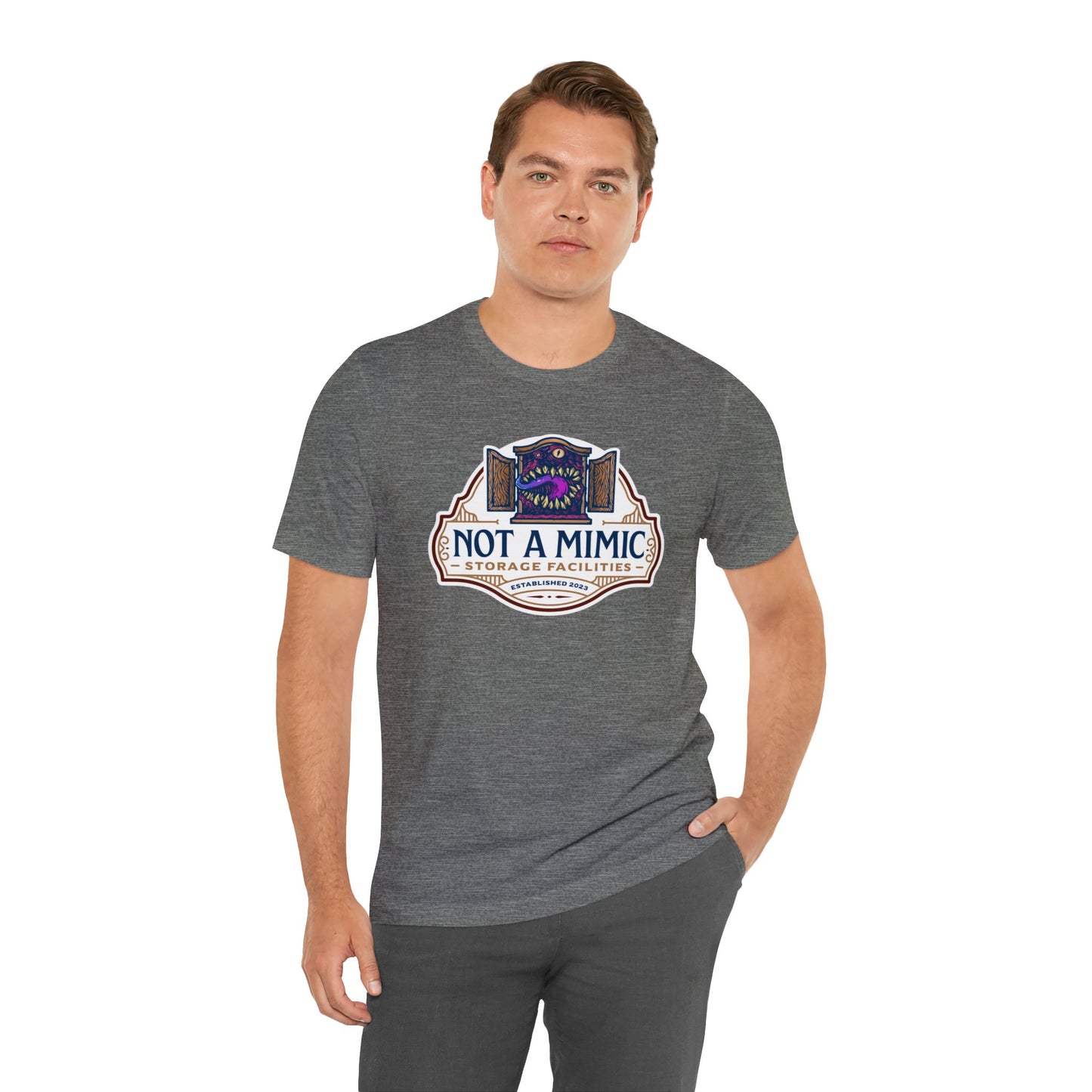 Not a Mimic Storage Facilities | Side Hustle Collection | Retail Fit Fantasy Geek Cotton T-shirt