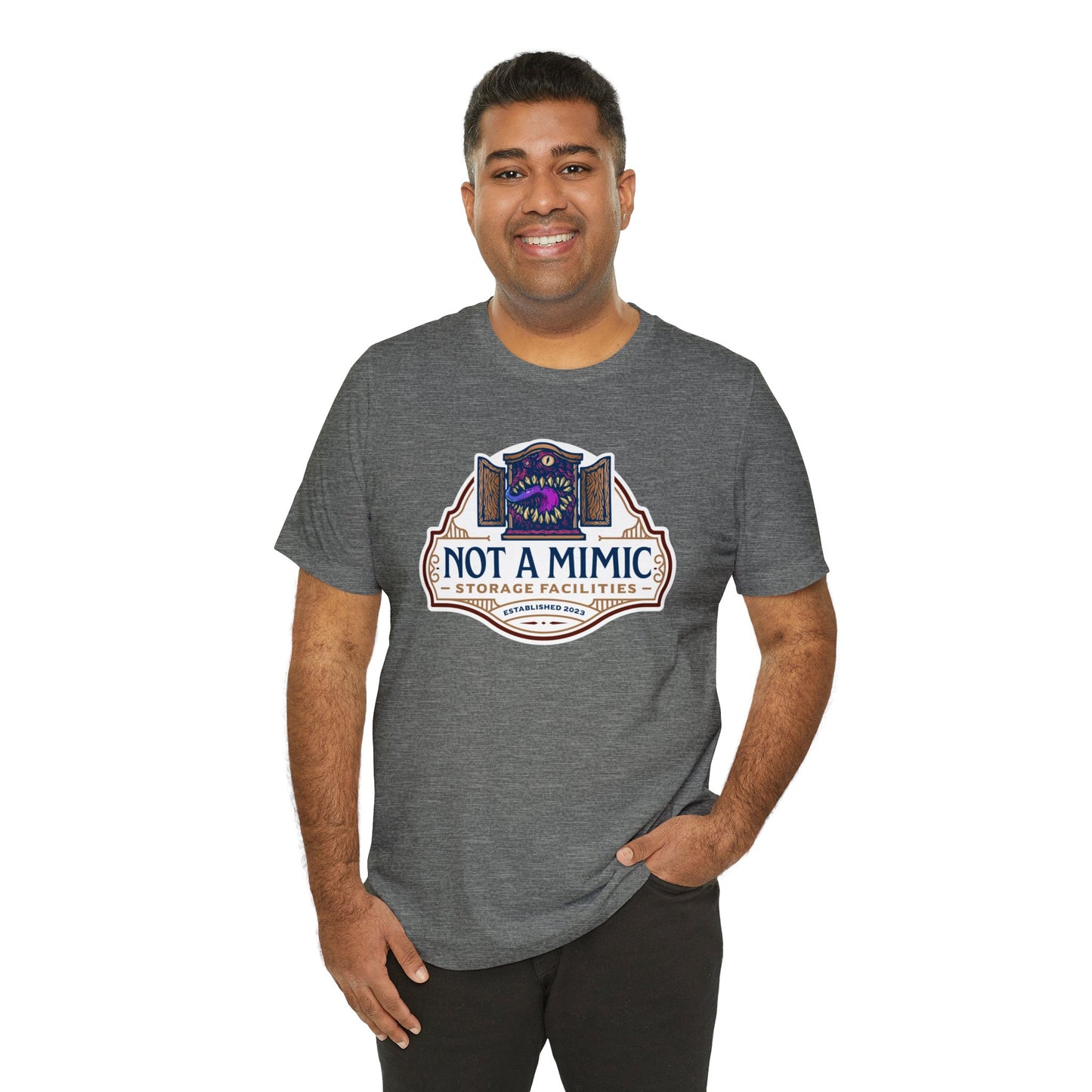 Not a Mimic Storage Facilities | Side Hustle Collection | Retail Fit Fantasy Geek Cotton T-shirt