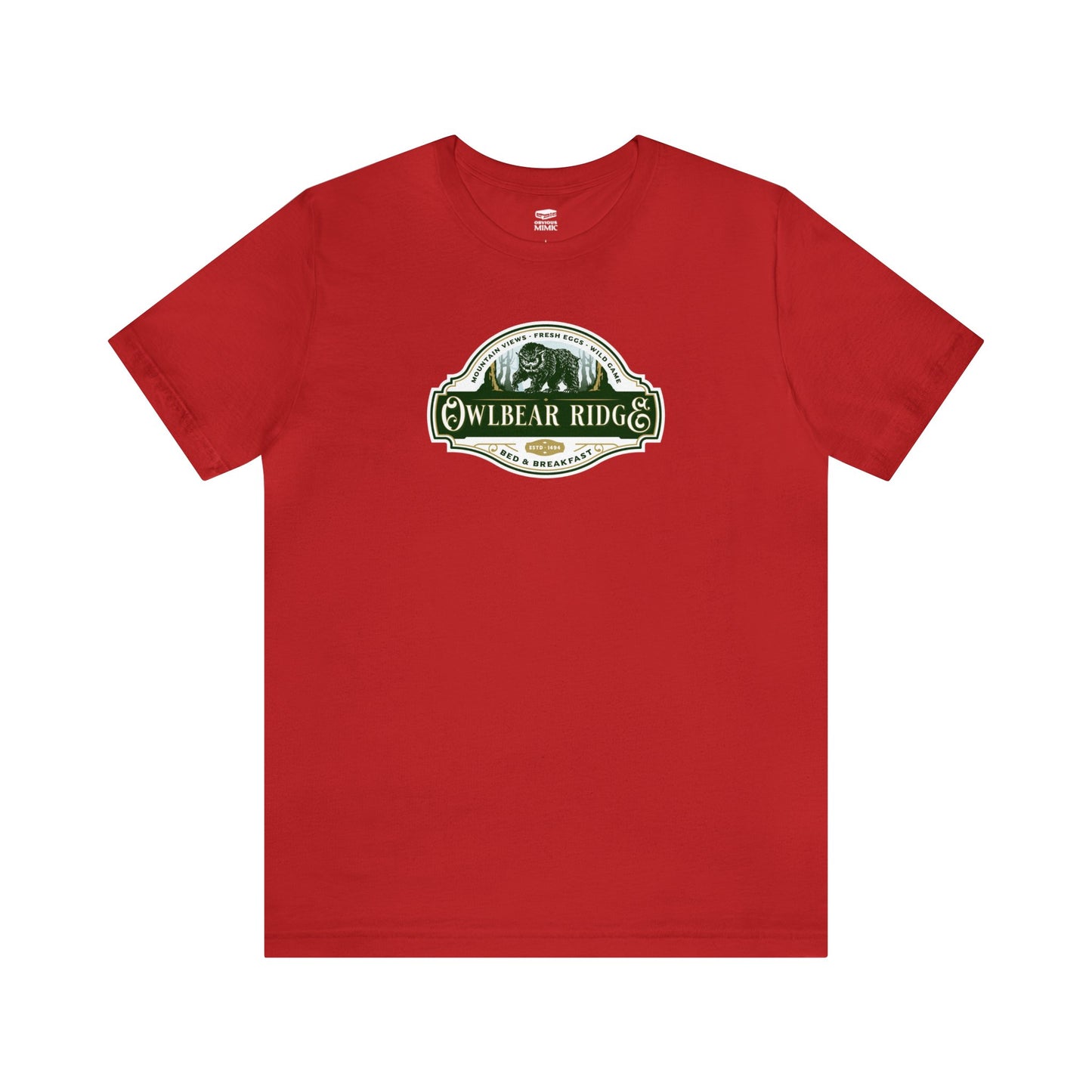 Owlbear Ridge Bed and Breakfast | Side Hustle Collection | Retail Fit Fantasy Geek Cotton T-shirt